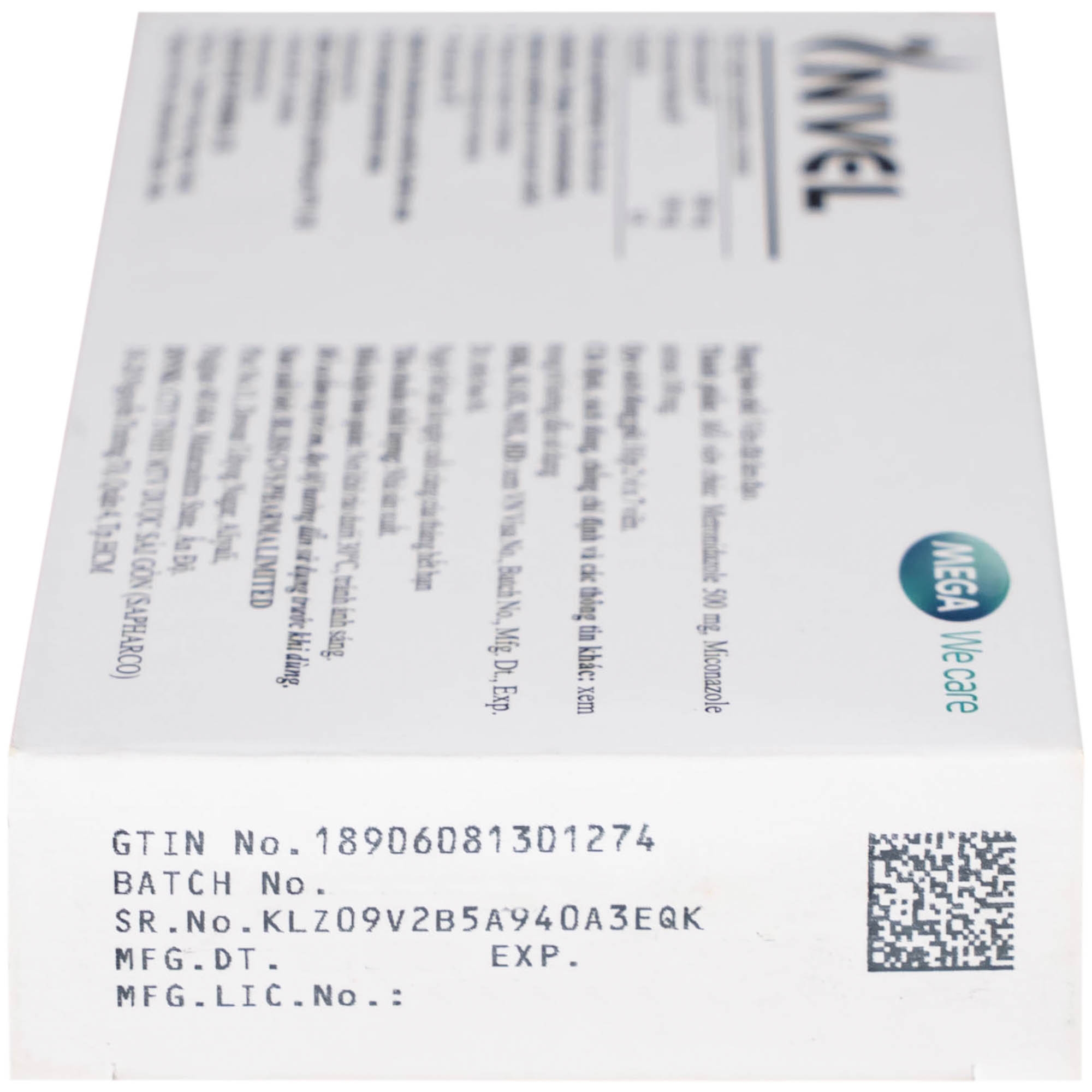 Hình ảnh Thuốc Invel Mega điều trị viêm âm đạo do nấm, vi khuẩn hoặc trichomonas (2 vỉ x 7 viên)
