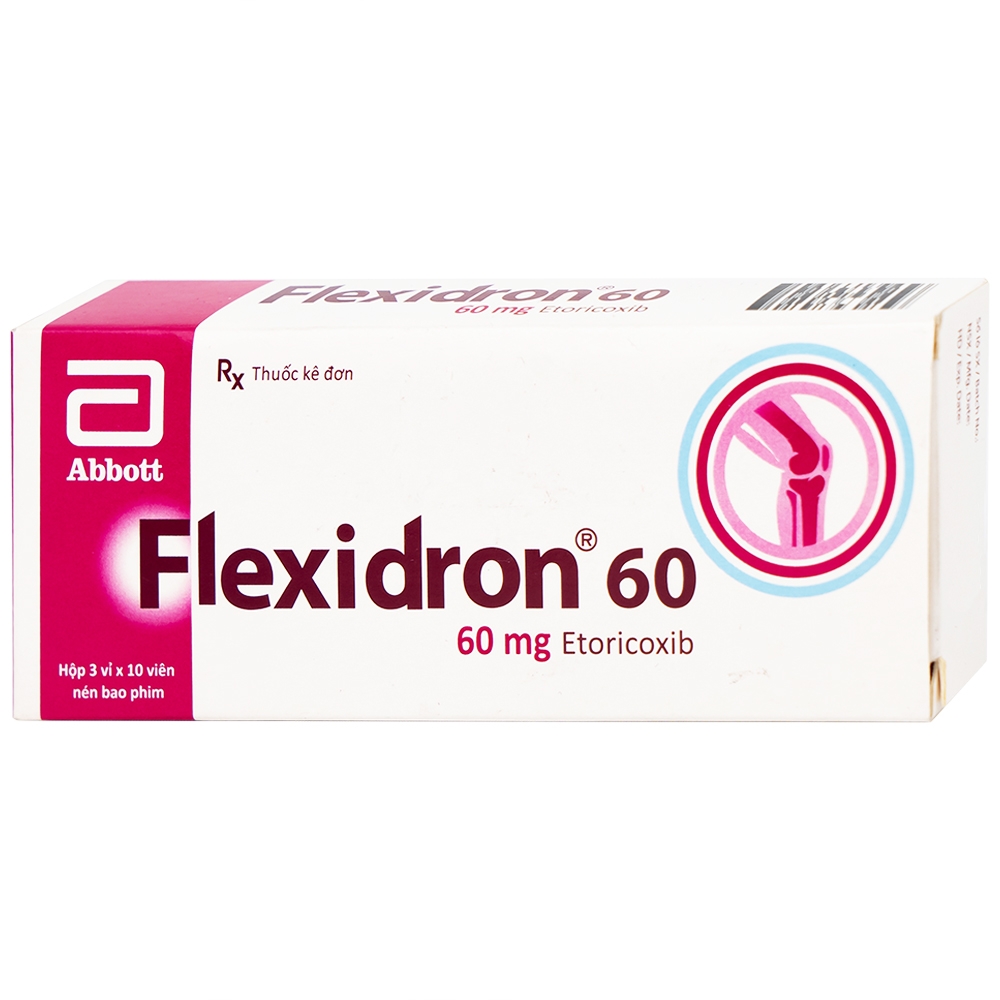 Hình ảnh Thuốc Flexidron 60 Abbott giảm triệu chứng viêm xương khớp, viêm khớp dạng thấp (3 vỉ x 10 viên)