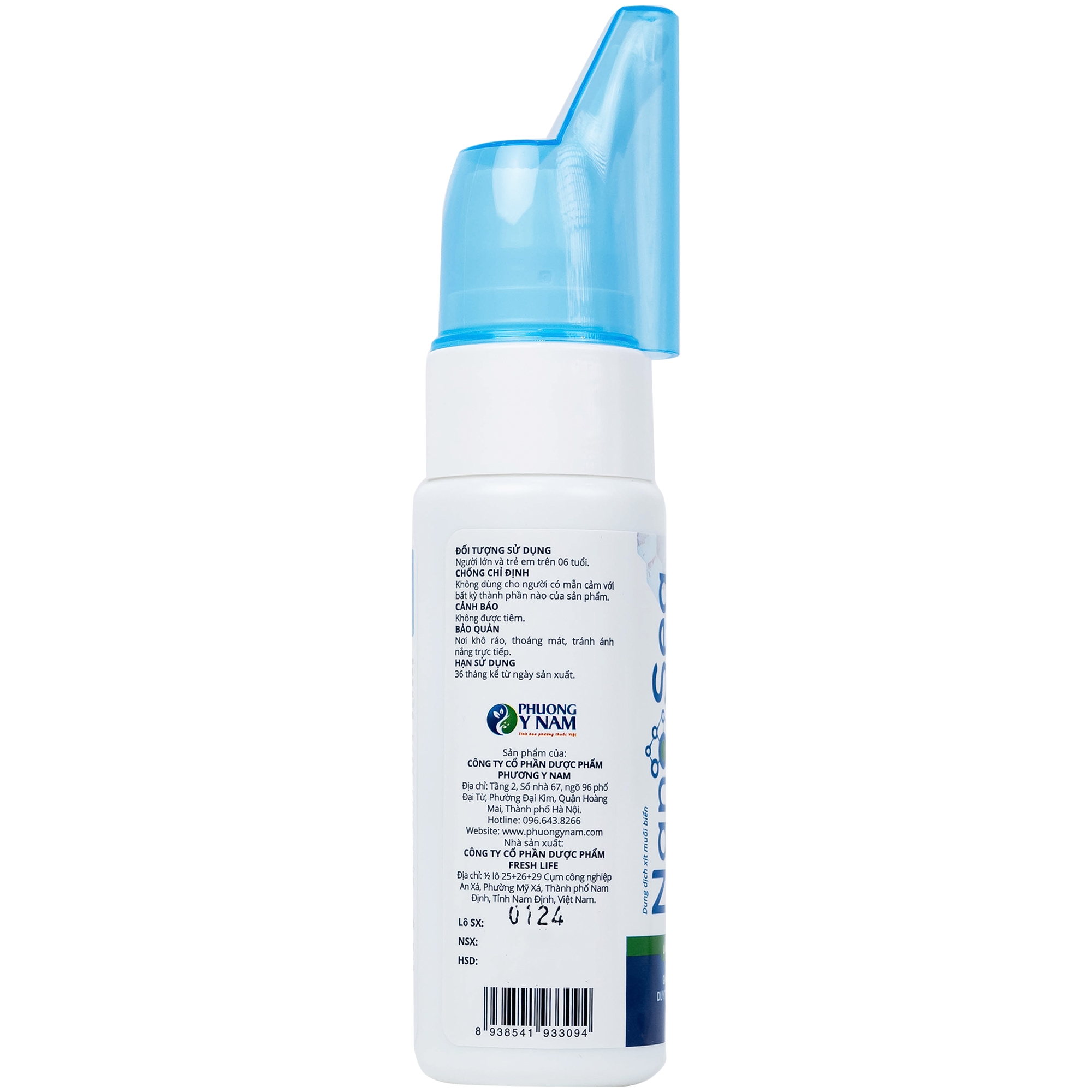 Hình ảnh Xịt mũi muối biển Nano Sea Plus 75ml Phương Y Nam làm sạch, vệ sinh mũi, loại bỏ chất nhầy