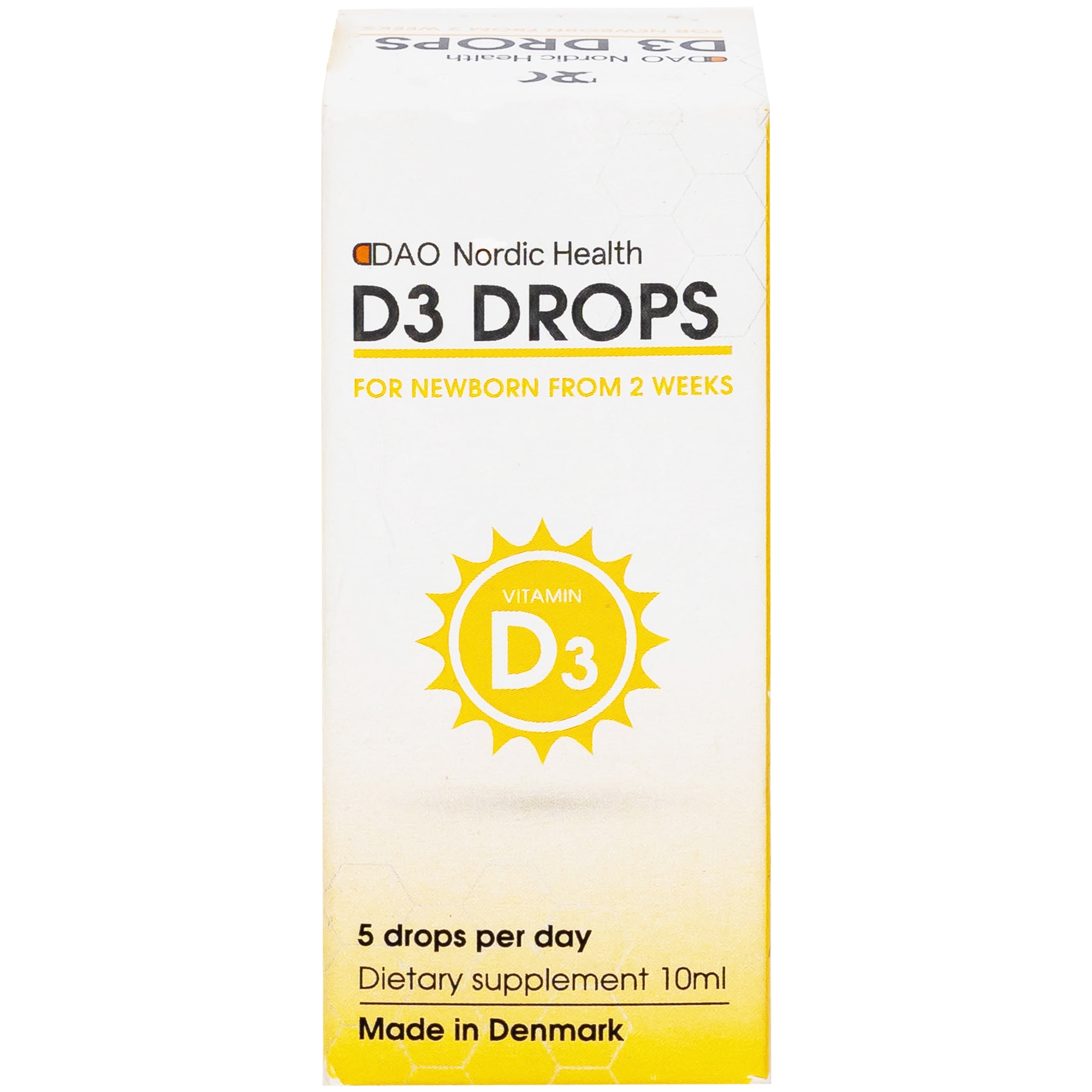 Hình ảnh Dung dịch D3 Drops 10ml Dao Nordic Health bổ sung vitamin D3, hỗ trợ phát triển của xương