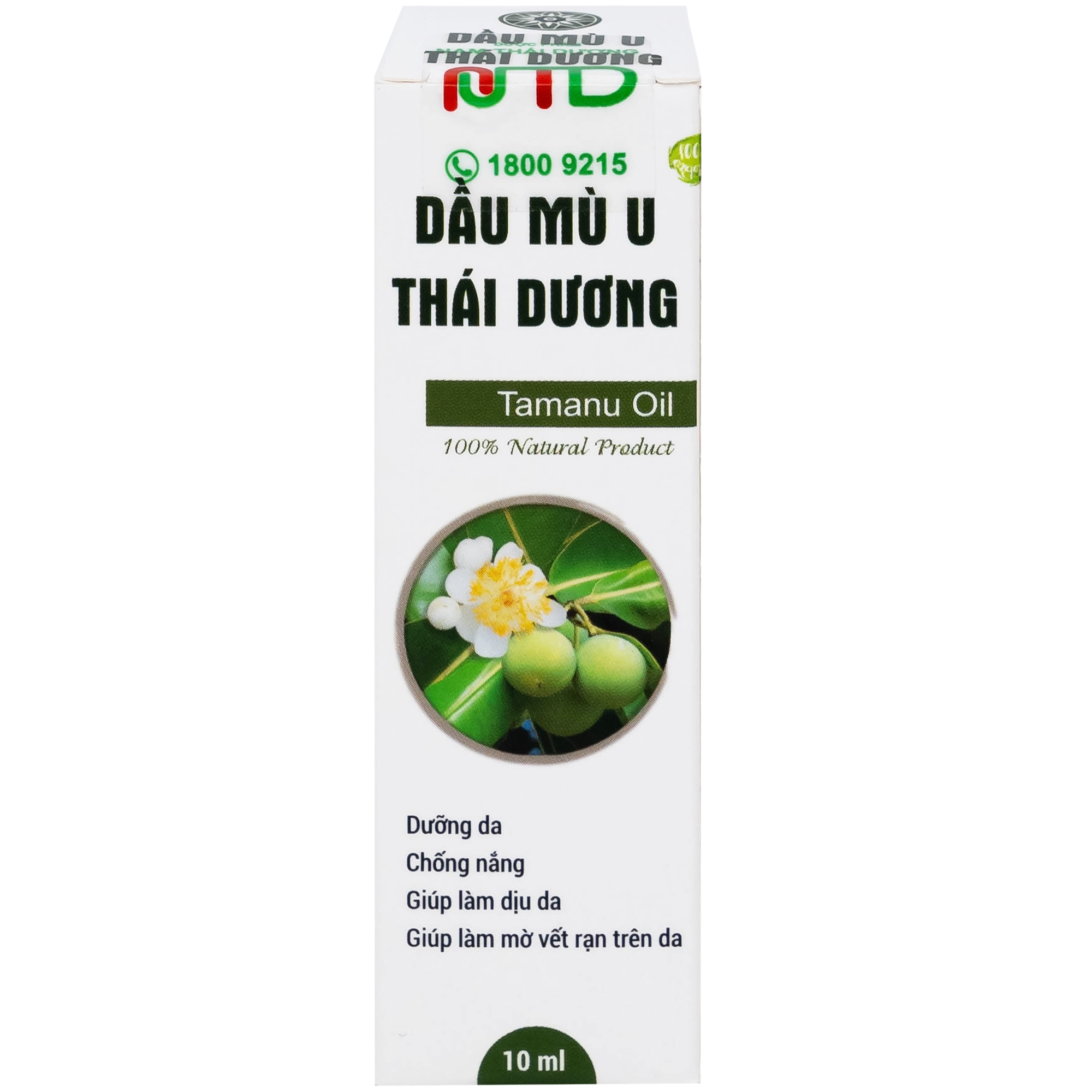Hình ảnh Dầu Mù U Thái Dương Đất Việt làm lành vết bỏng, hỗ trợ điều trị chàm, vảy nến, dưỡng ẩm (10ml)