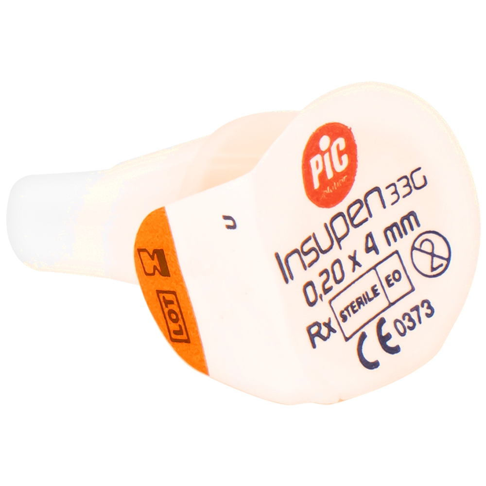 Hình ảnh Đầu kim tiểu đường PIC Insupen Original dùng để gắn vào đầu bút tiêm Insulin (100 Cái)