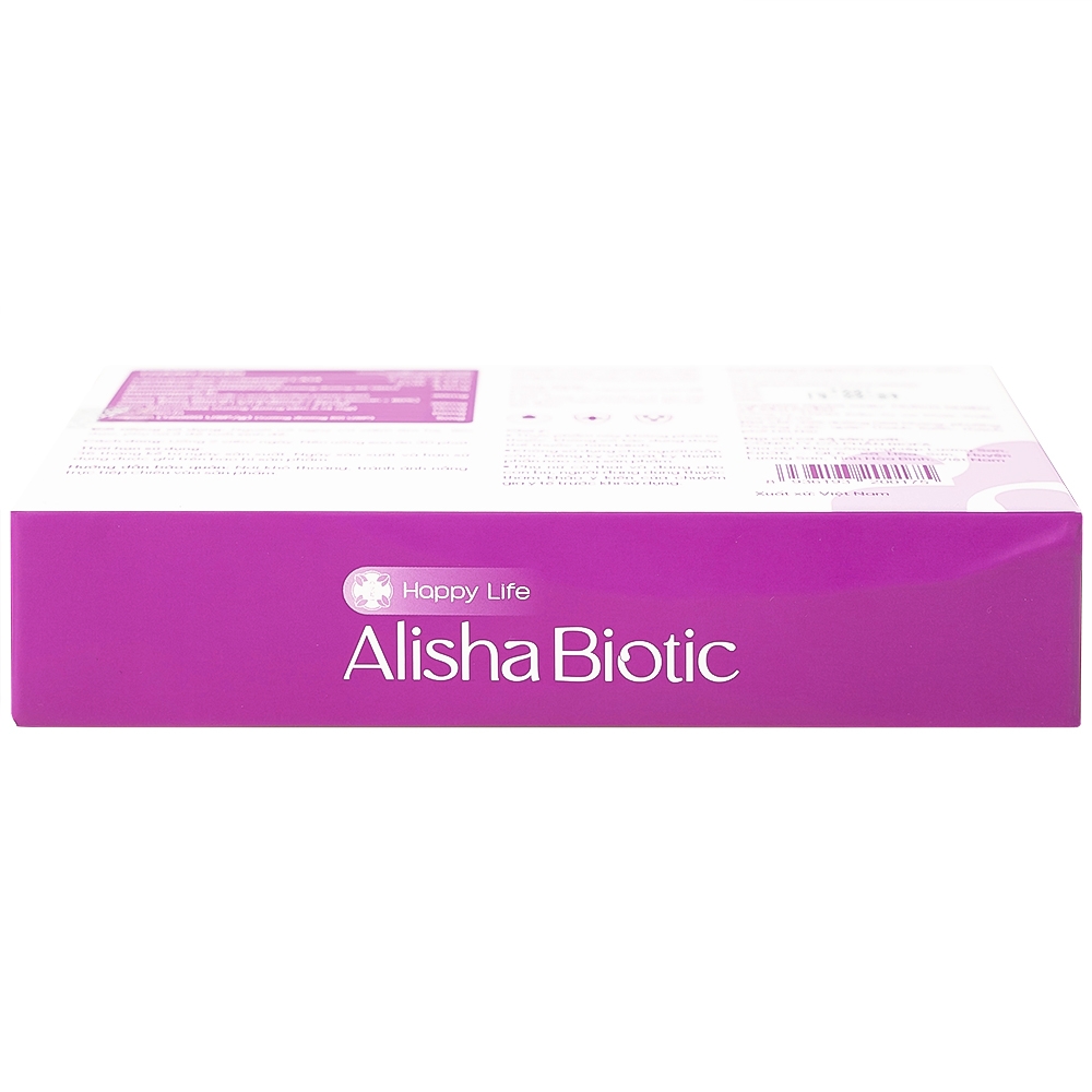 Hình ảnh Viên uống Alisha Biotic For Women Happy Life bổ sung lợi khuẩn, hỗ trợ sức khoẻ nữ giới (3 vỉ x 10 viên)