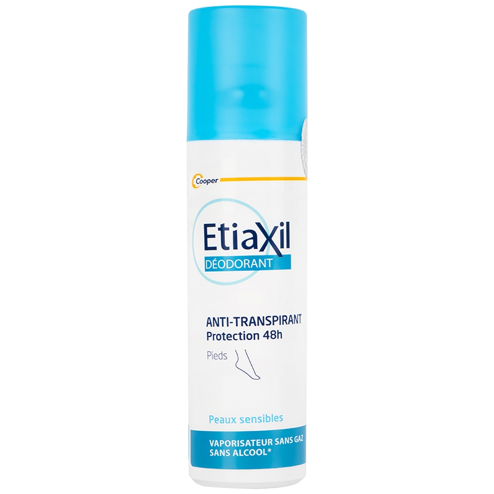 Hình ảnh Khử mùi dạng xịt Etiaxil Déodorant Anti - Transpirant Protection 48h Pieds kiểm soát tuyến mồ hôi chân (100ml)