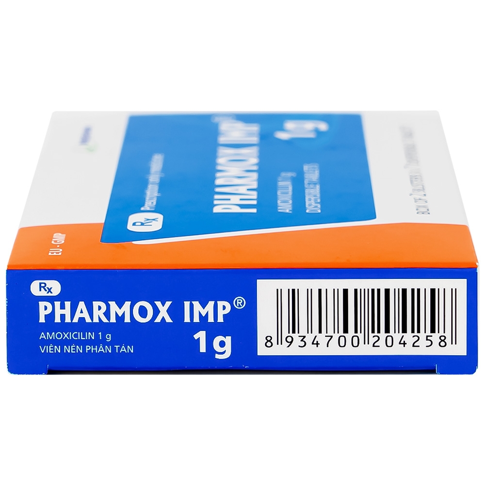 Hình ảnh Thuốc Pharmox IMP 1g Imexpharm điều trị nhiễm khuẩn (2 vỉ x 7 viên)