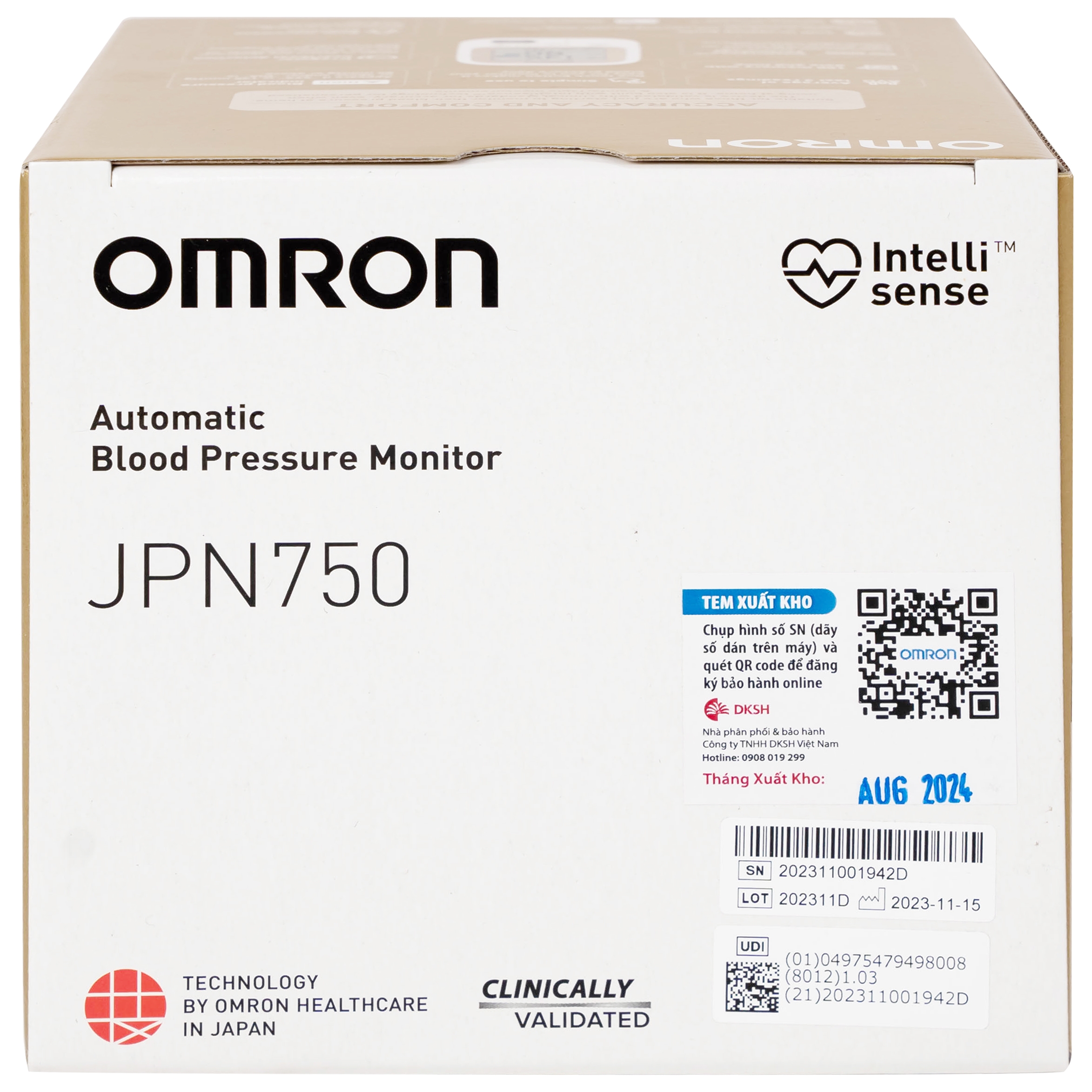 Hình ảnh Máy đo huyết áp bắp tay tự động Omron JPN750