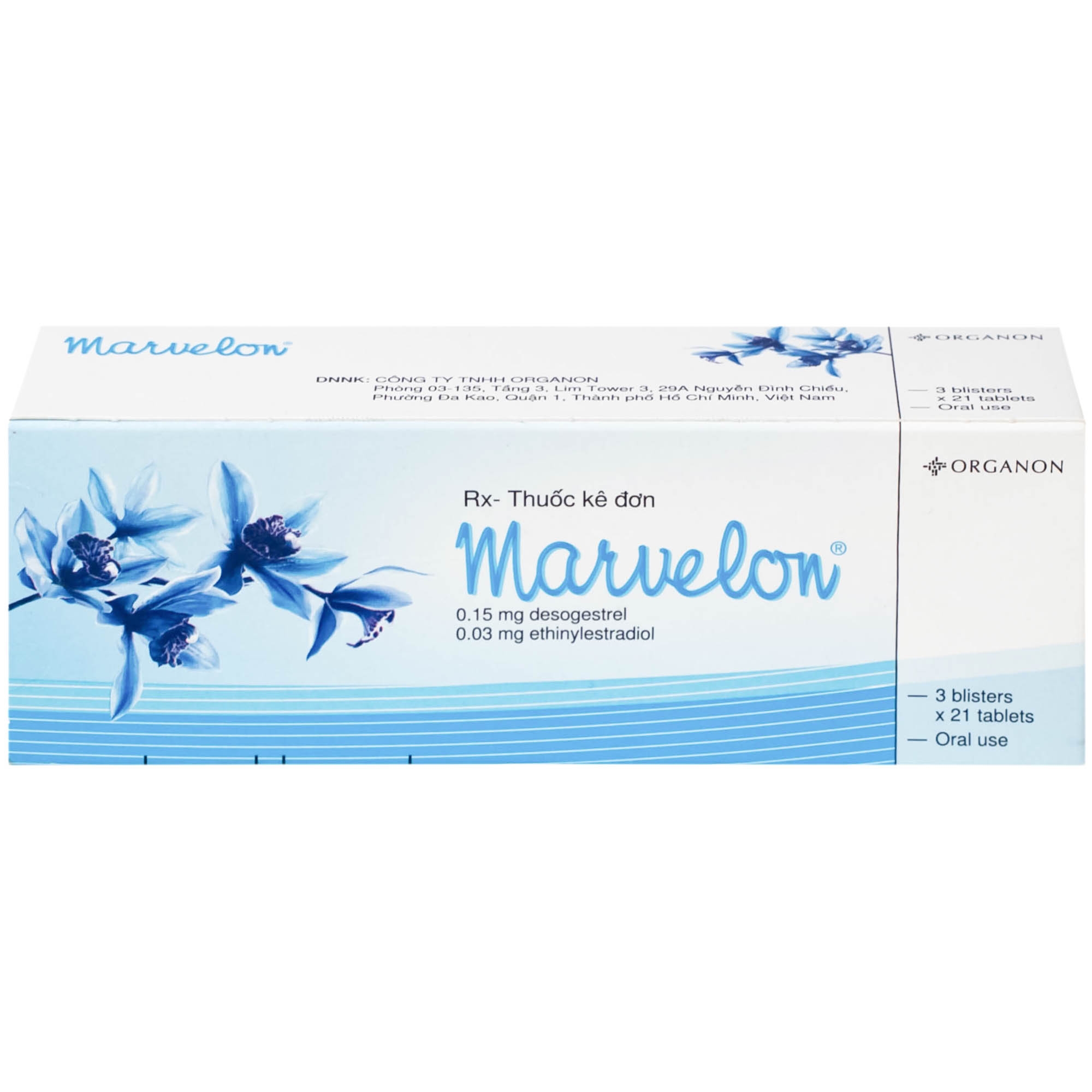 Hình ảnh Thuốc tránh thai Marvelon Organon (3 vỉ x 21 viên)