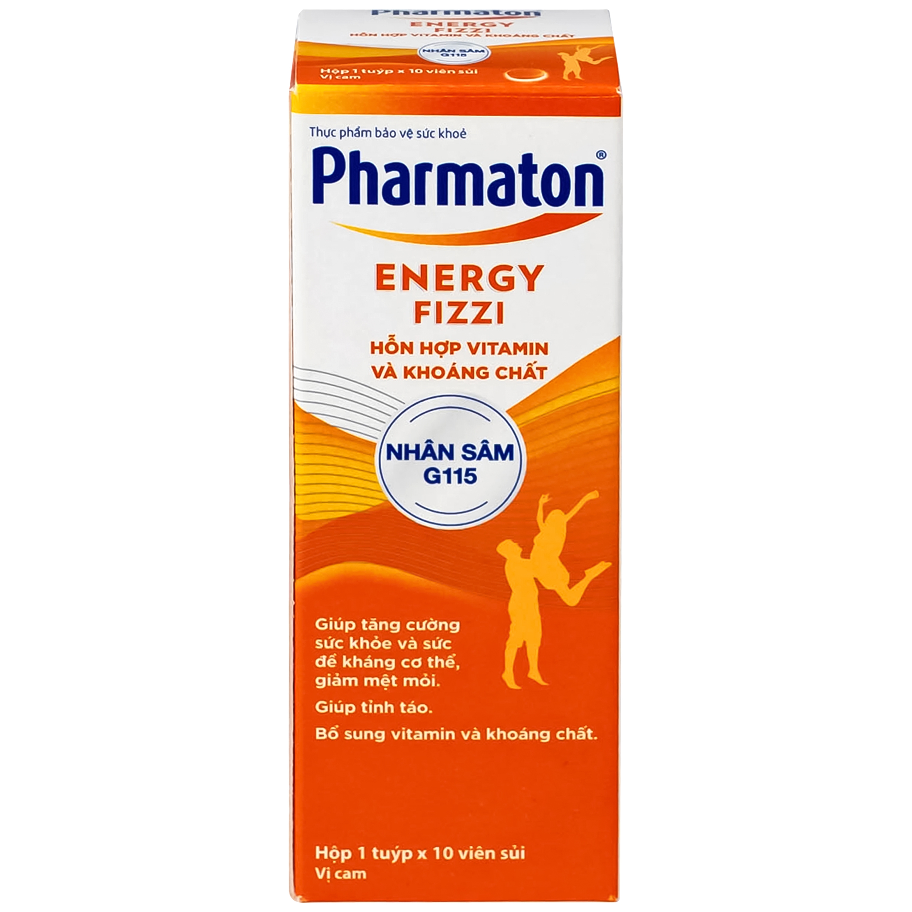 Hình ảnh Thực phẩm bảo vệ sức khỏe Pharmaton Energy Fizzi Sanofi giúp tăng cường sức khỏe, sức đề kháng và giảm mệt mỏi (10 viên)