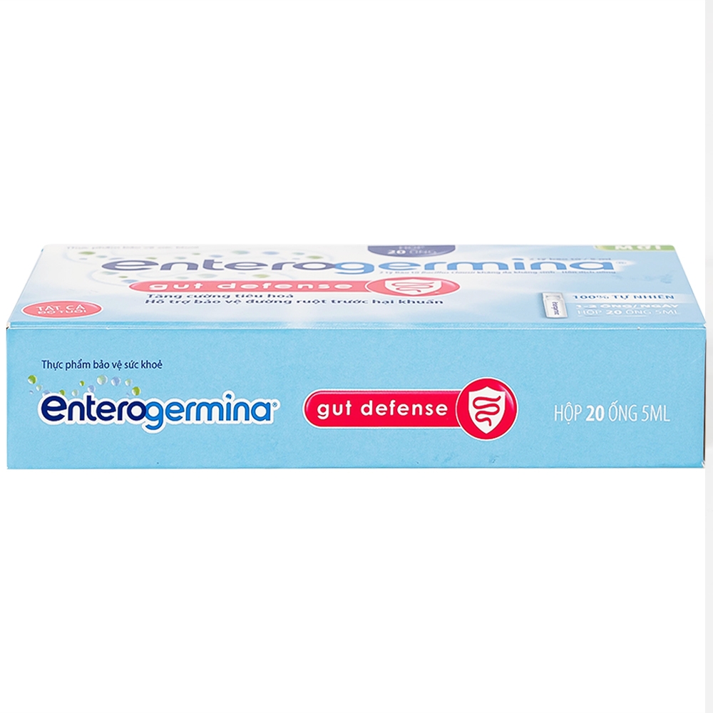 Hình ảnh Hỗn dịch uống men vi sinh Enterogermina Gut Defense Sanofi tăng cường tiêu hóa, hỗ trợ bảo vệ đường ruột