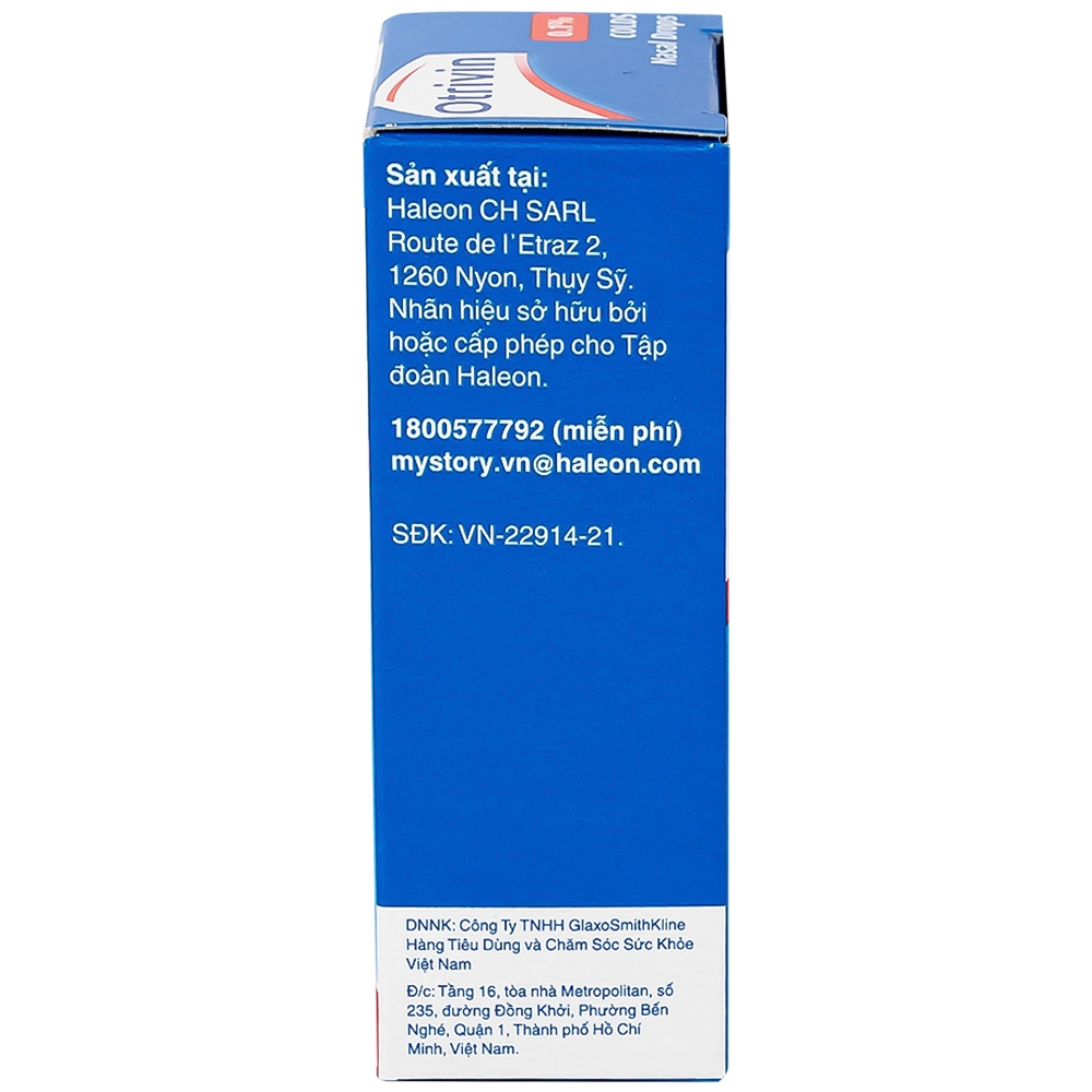 Hình ảnh Thuốc nhỏ mũi Otrivin 0.1% GSK điều trị nghẹt mũi, sung huyết mũi họng (10ml)