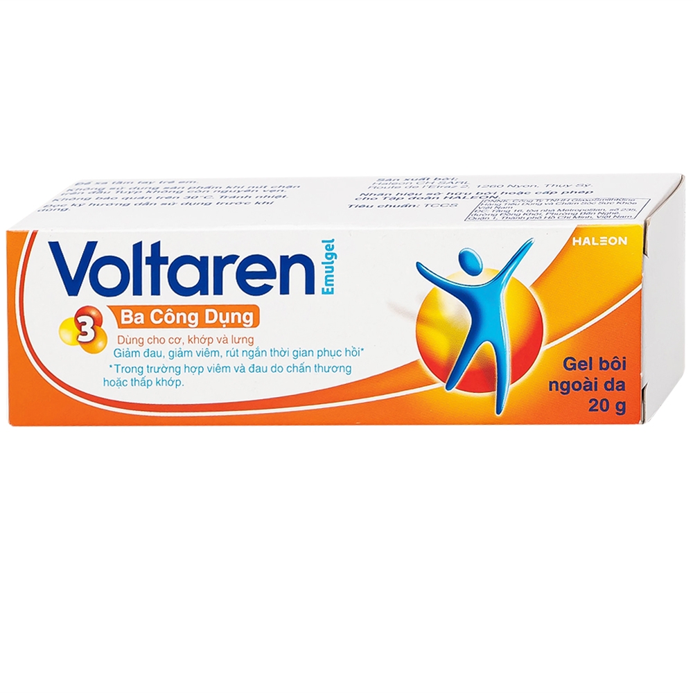 Hình ảnh Gel bôi Voltaren Emulgel Novartis điều trị giảm đau do chấn thương hoặc thấp khớp (20g)
