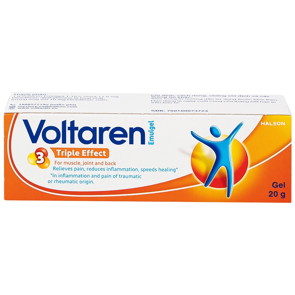Hình ảnh Gel bôi Voltaren Emulgel Novartis điều trị giảm đau do chấn thương hoặc thấp khớp (20g)