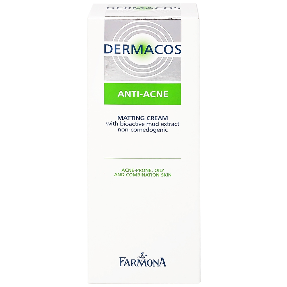 Hình ảnh Kem Dermacos Anti-Acne Matting Cream giảm nhờn, ngăn ngừa mụn (50ml)