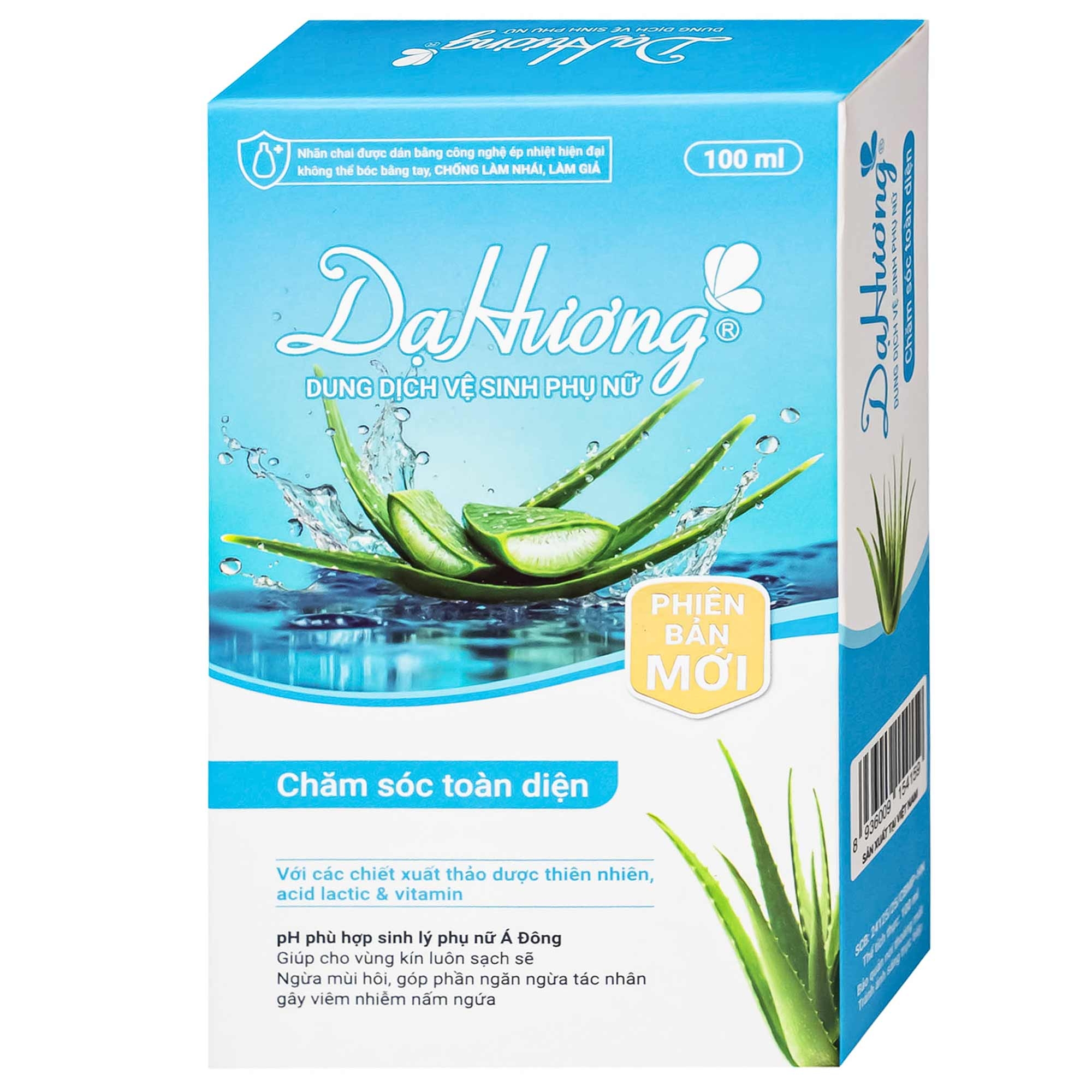 Hình ảnh Dung dịch vệ sinh phụ nữ Dạ Hương Xanh Lô Hội giúp làm sạch nhẹ nhàng, khử mùi hôi (100ml)