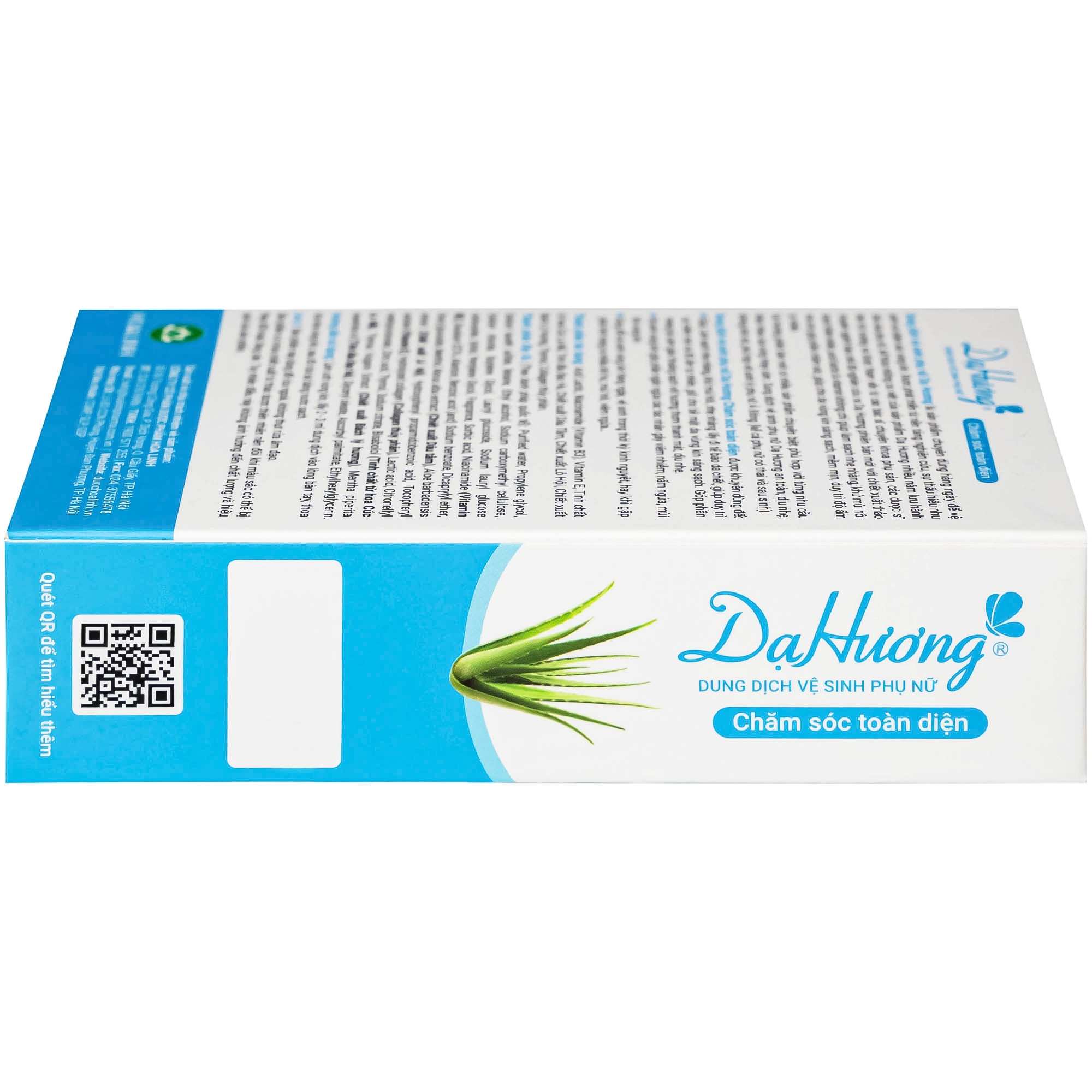 Hình ảnh Dung dịch vệ sinh phụ nữ Dạ Hương Xanh Lô Hội giúp làm sạch nhẹ nhàng, khử mùi hôi (100ml)