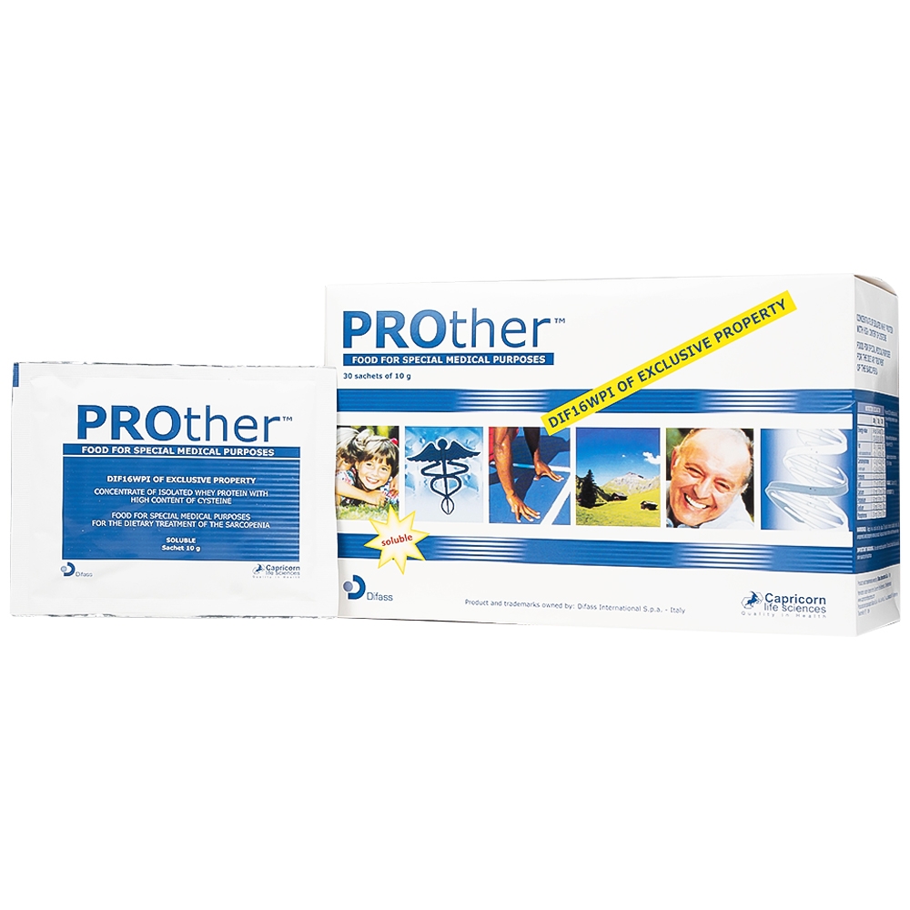 Hình ảnh Bột dinh dưỡng y học Prother 10g Biodue Spa điều trị giảm khối lượng cơ do suy dinh dưỡng, lão hóa (30 gói)