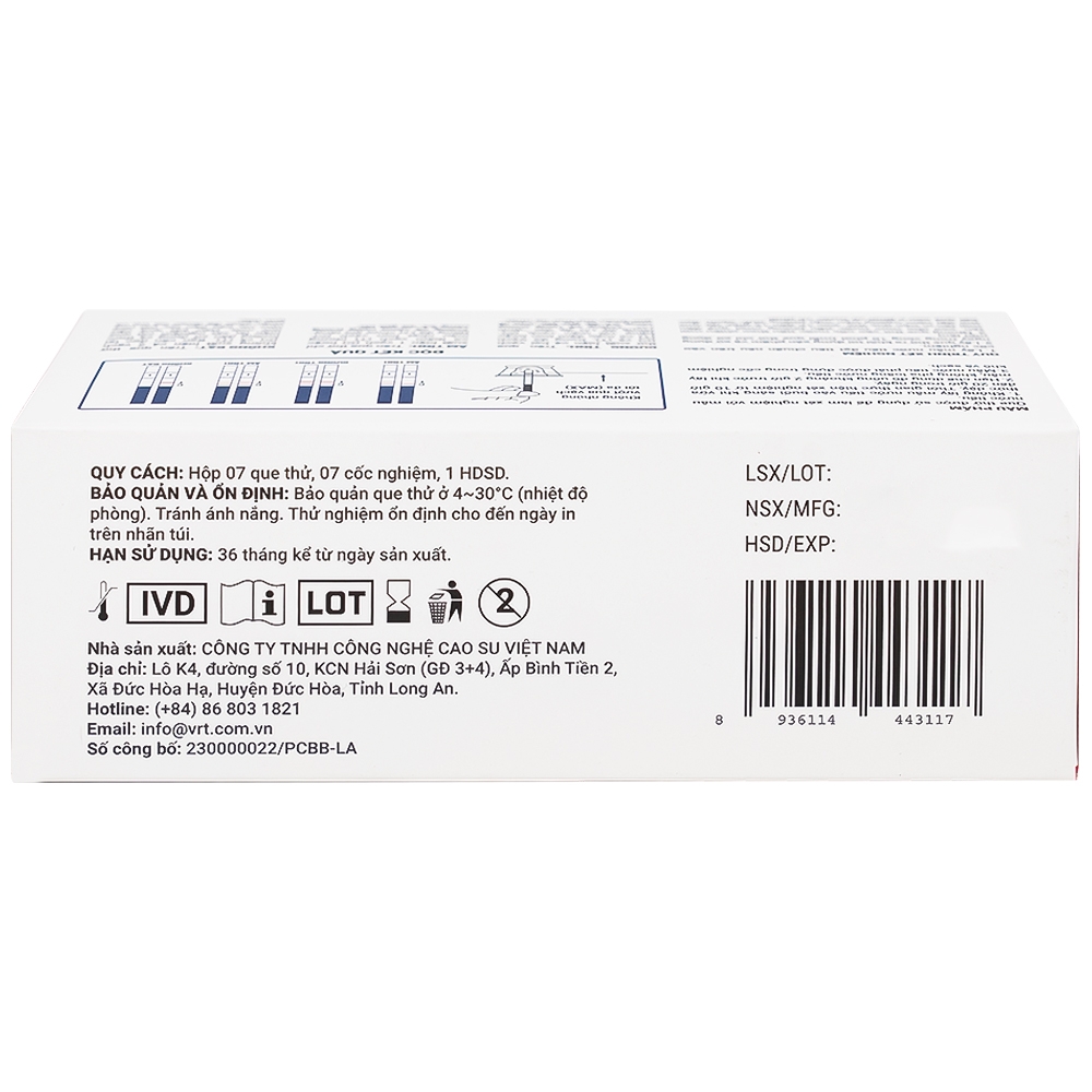 Hình ảnh Que thử rụng trứng Safefit Test dùng để xác định ngày rụng trứng (7 que)