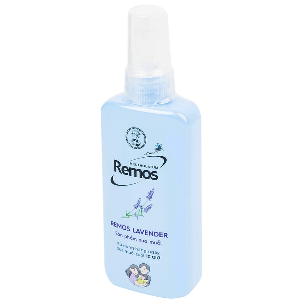 Hình ảnh Xịt chống muỗi Remos hương Lavender xua muỗi suốt 10 giờ (70ml)