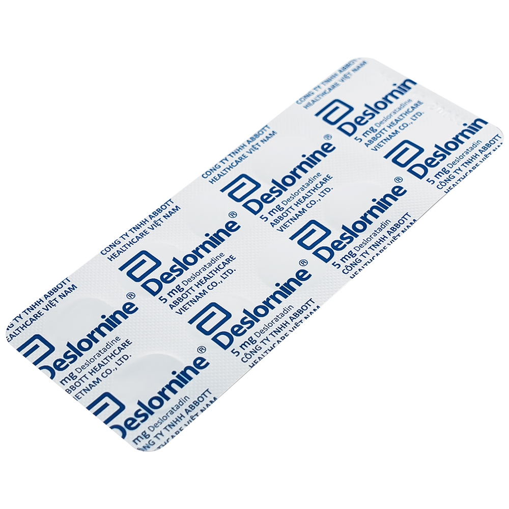 Hình ảnh Thuốc Deslornine Abbott 5mg Làm giảm các triệu chứng của viêm mũi dị ứng (3 vỉ x 10 viên)