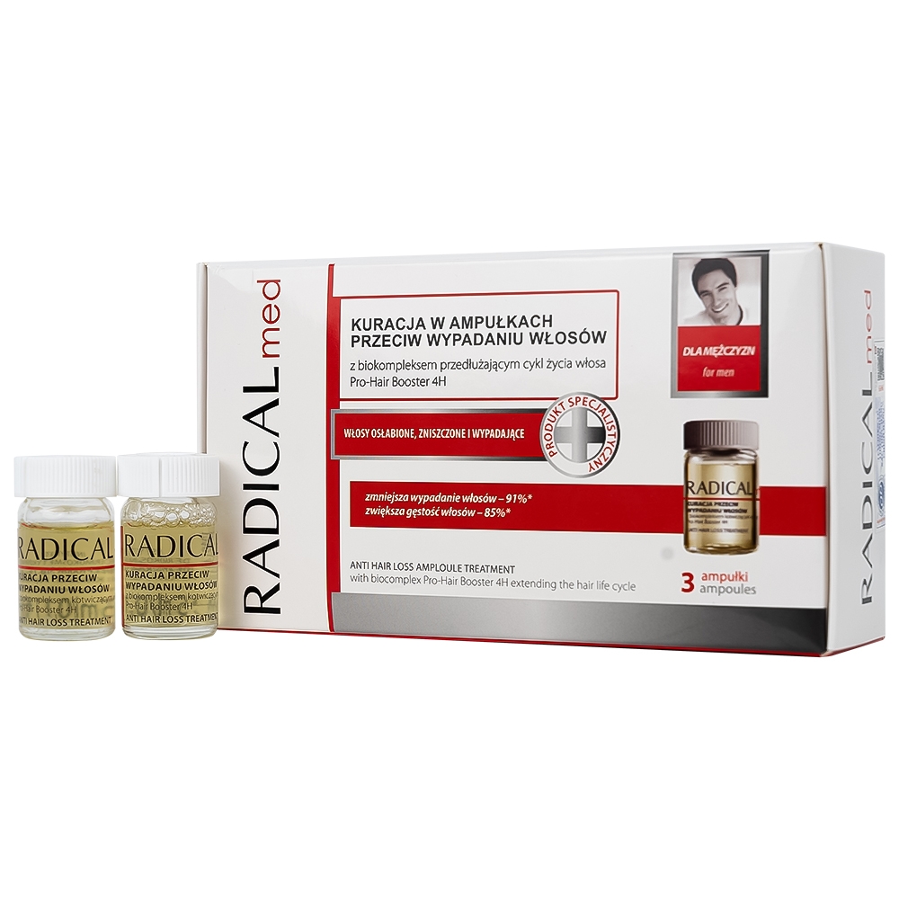Hình ảnh Tinh chất Radical Med Anti-Hair Loss ngừa rụng tóc cho nam (3 ống)