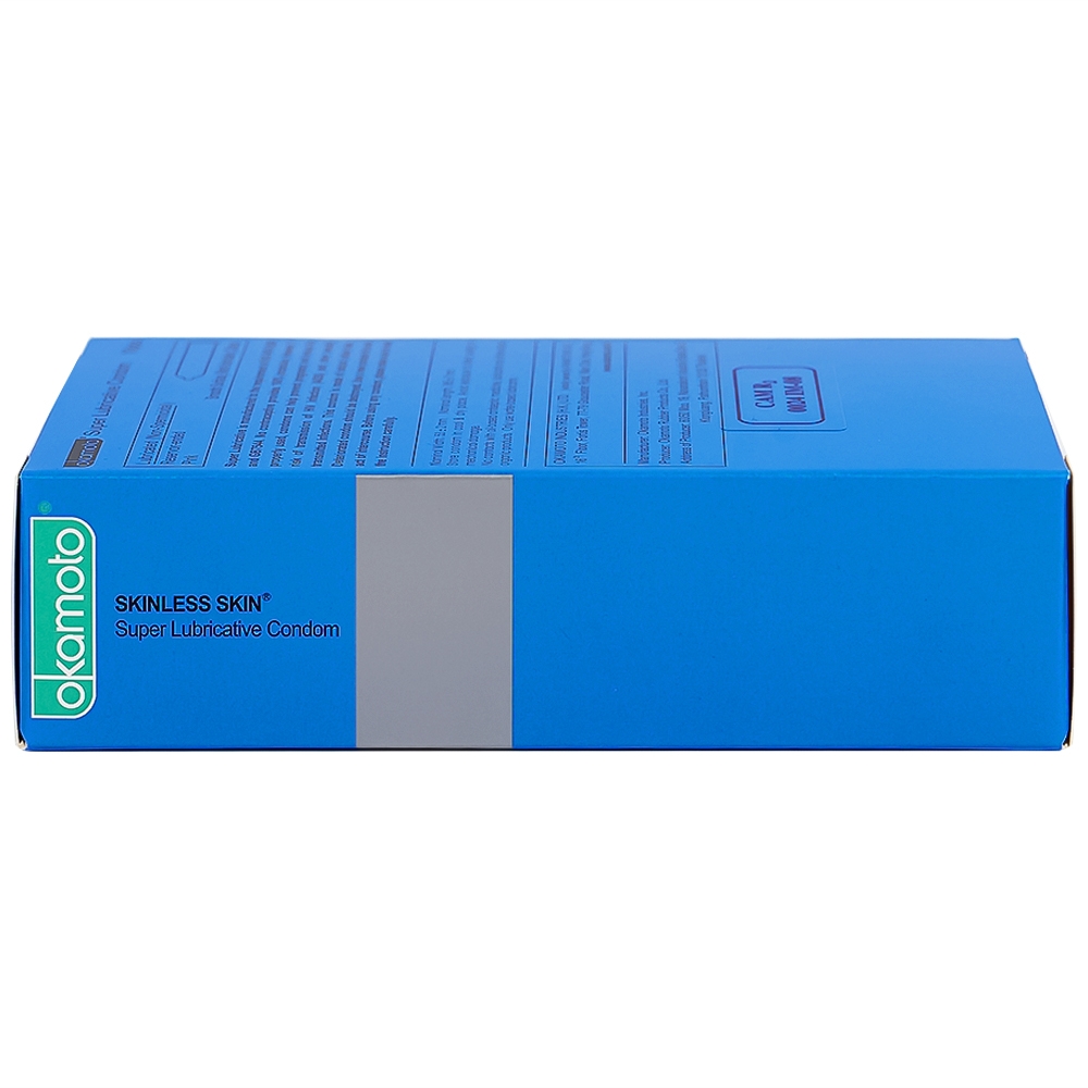 Hình ảnh Bao cao su Okamoto Skinless skin super lubricative siêu mỏng, dẻo dai và mềm mại (10 cái)