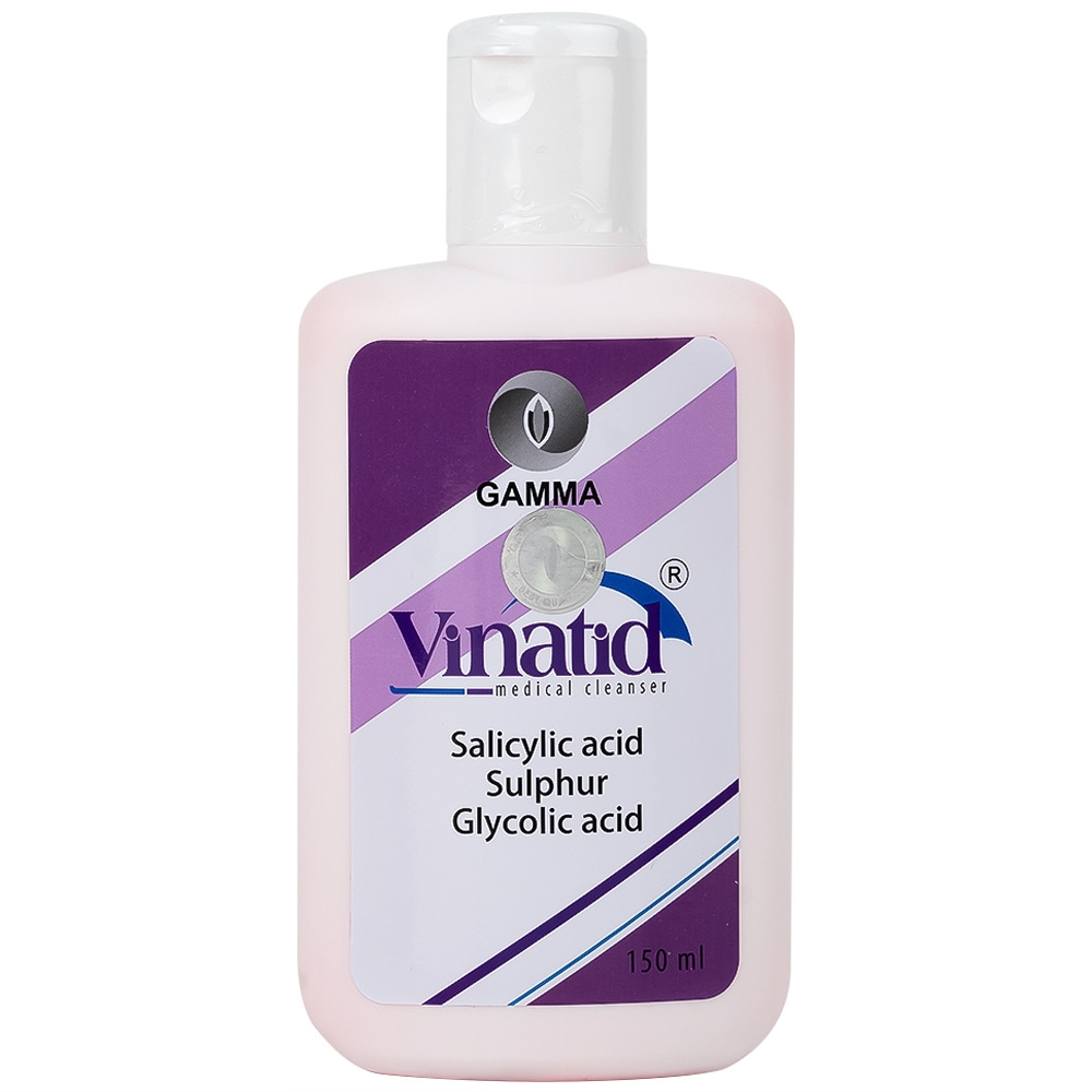 Hình ảnh Sữa rửa mặt Gamma Vinatid điều trị viêm da, mụn trứng cá (150ml)