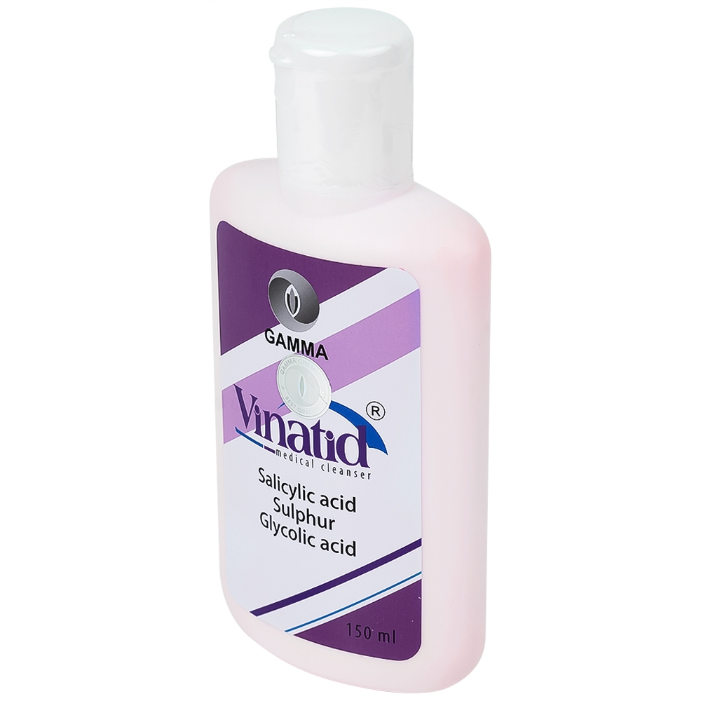 Hình ảnh Sữa rửa mặt Gamma Vinatid điều trị viêm da, mụn trứng cá (150ml)
