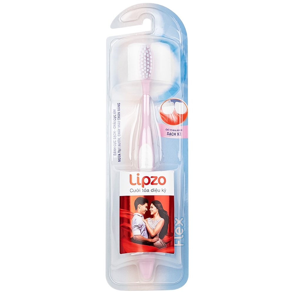 Hình ảnh Bàn chải đánh răng Lipzo Flex chải sạch răng, êm chân nướu (1 cây)