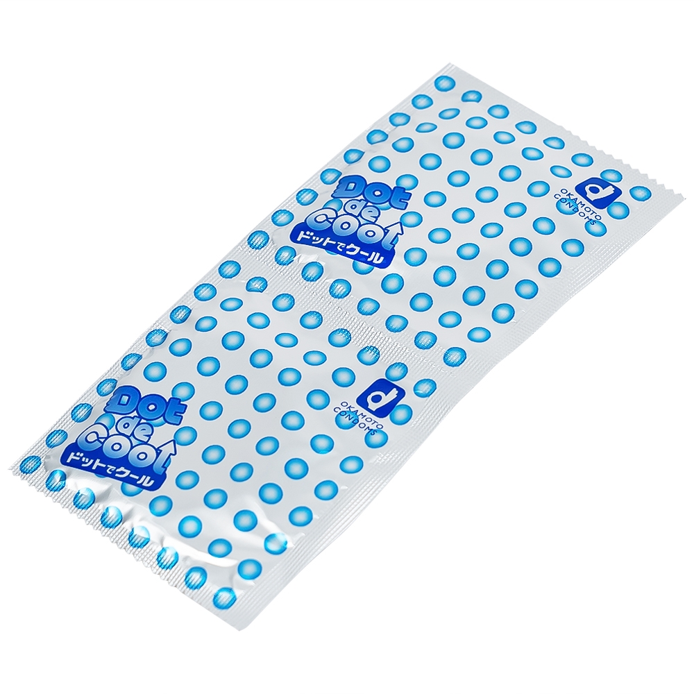 Hình ảnh Bao cao su Okamoto Dot De Cool mang đến cảm giác mát lạnh sảng khoái (3 cái)