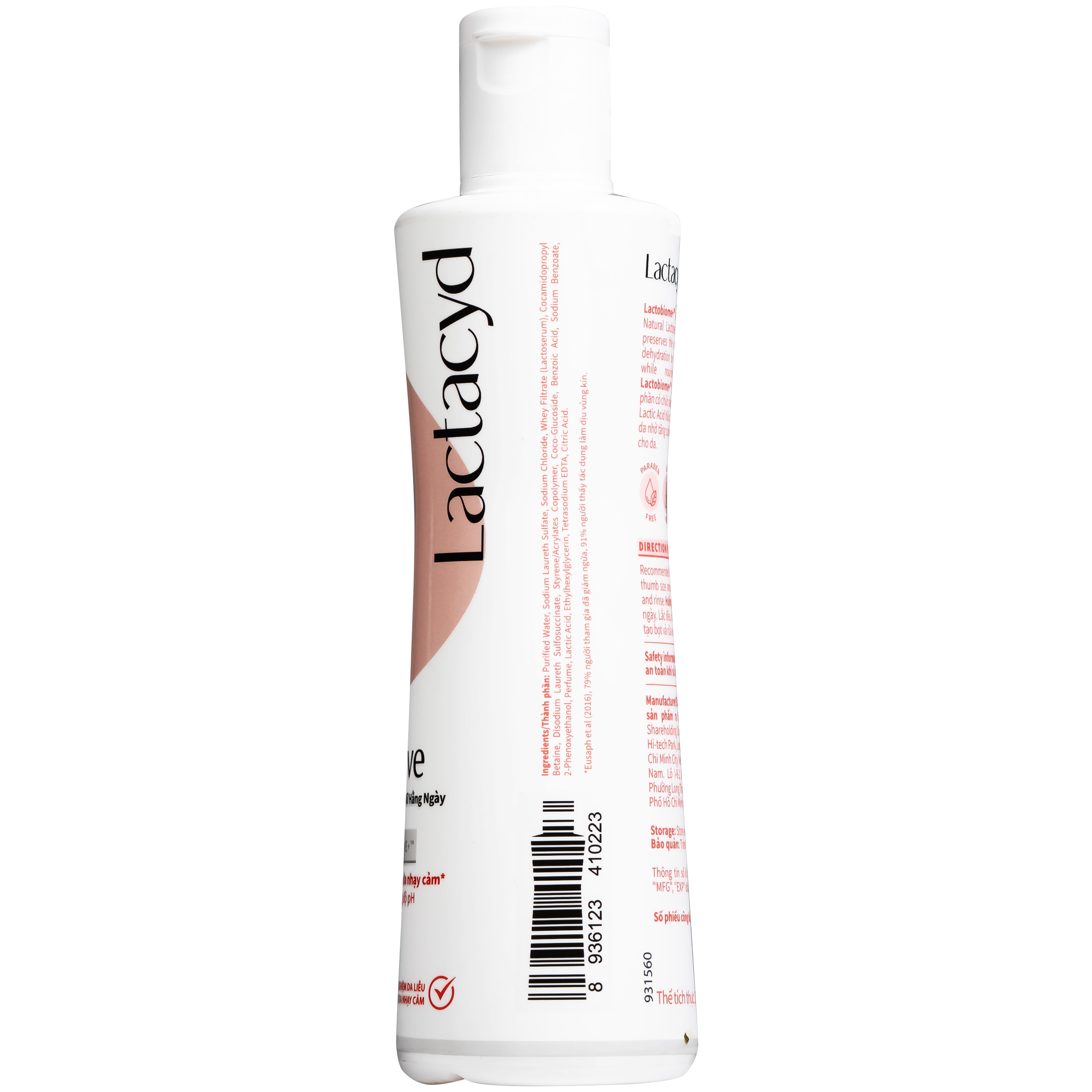 Hình ảnh Dung dịch vệ sinh phụ nữ Lactacyd Pro Sensitive kháng khuẩn, giảm ngứa (250ml)