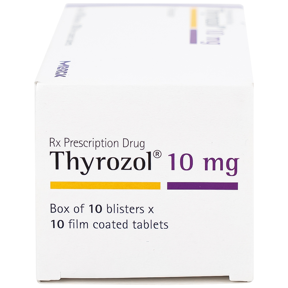 Hình ảnh Thuốc Thyrozol 10mg Merck điều trị cường giáp (10 vỉ x 10 viên)