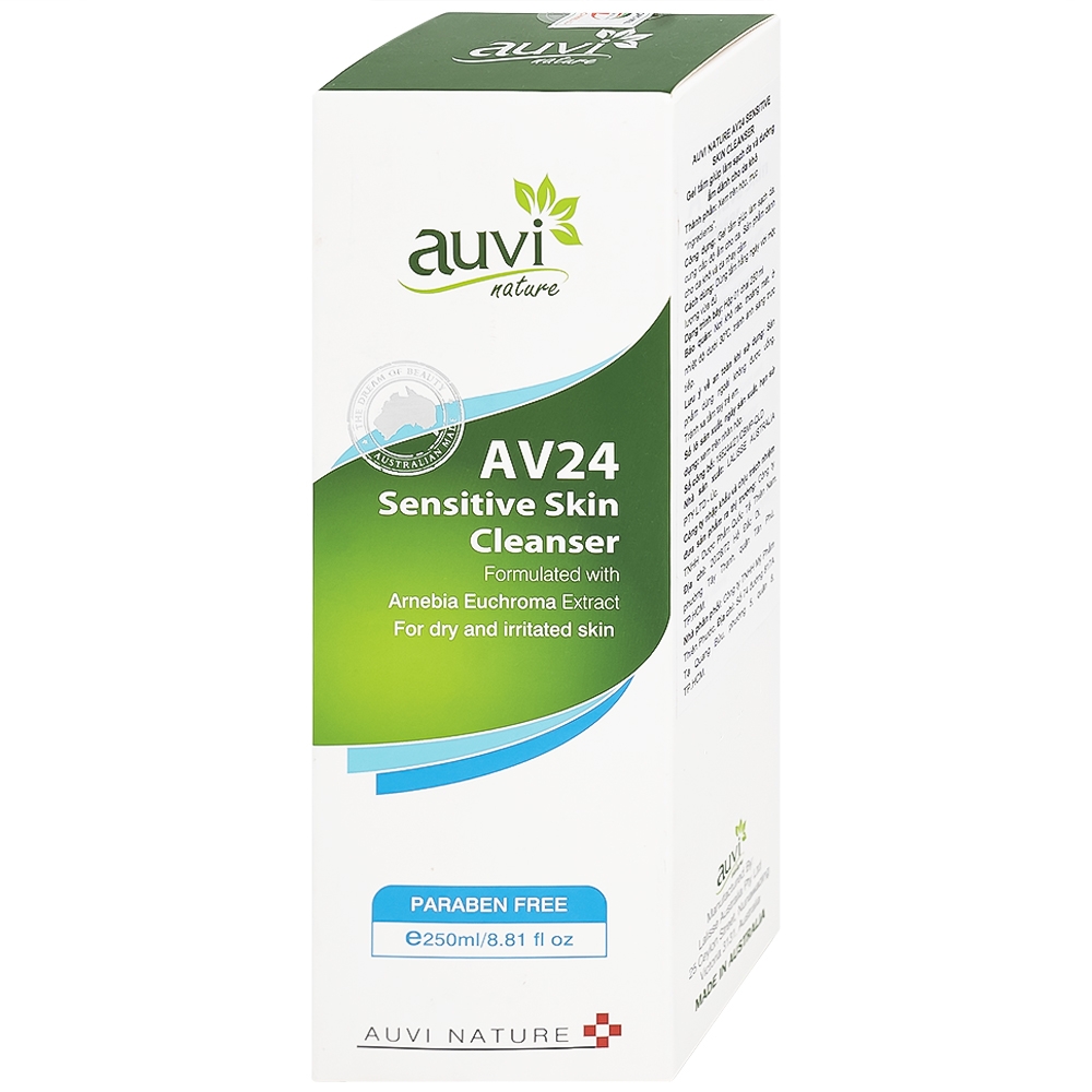 Hình ảnh Gel tắm Auvi Nature AV24 Sensitive Skin Cleanser giúp làm sạch da và dưỡng ẩm (250ml)