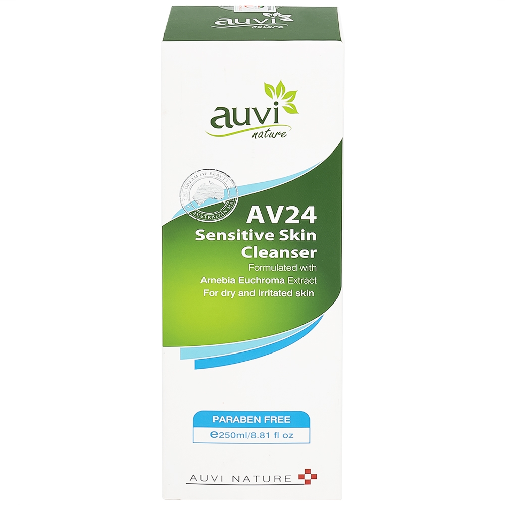 Hình ảnh Gel tắm Auvi Nature AV24 Sensitive Skin Cleanser giúp làm sạch da và dưỡng ẩm (250ml)
