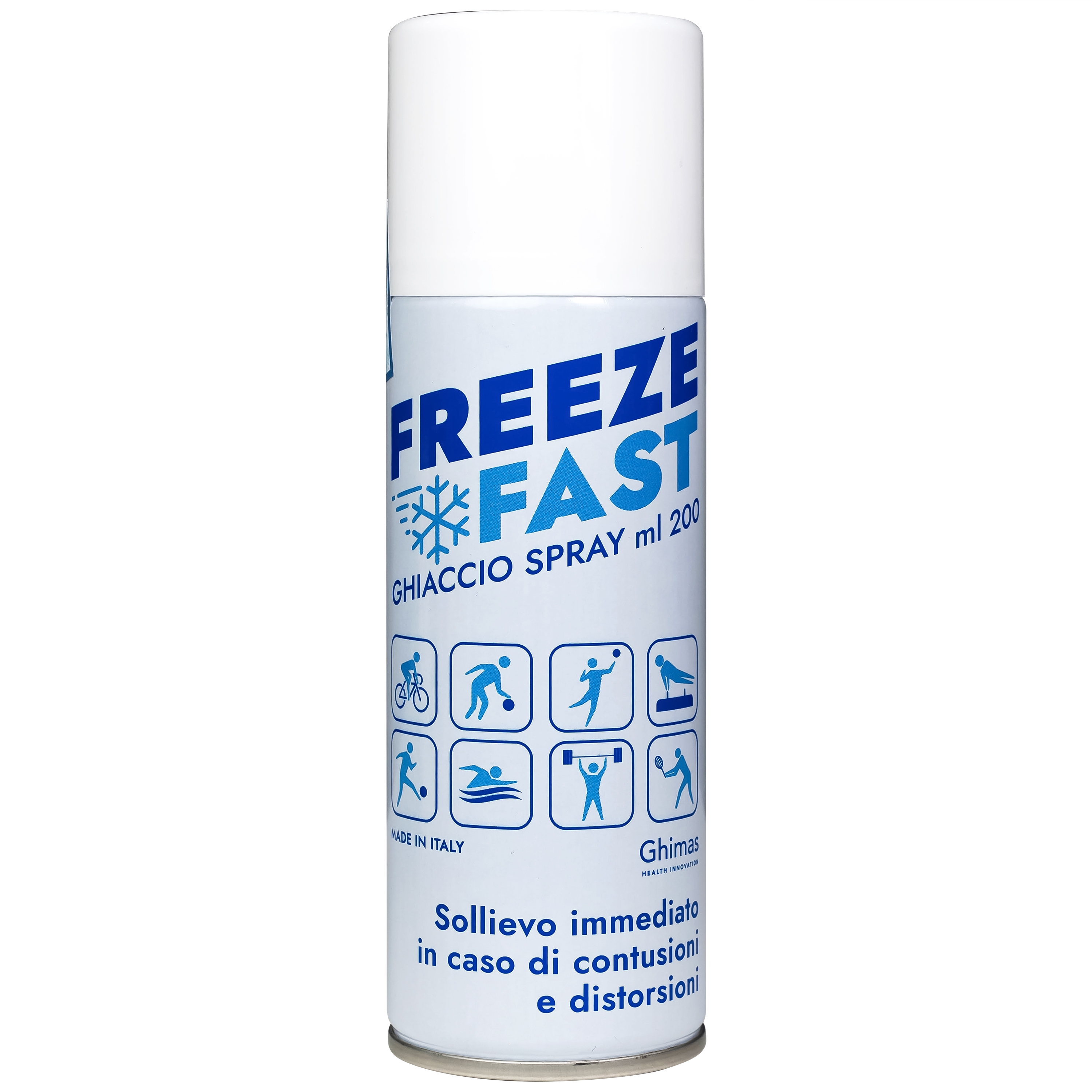Hình ảnh Chai xịt lạnh giảm đau Freezefast Ghiaccio Spray 200ml phù hợp cho bầm tím, bong gân, chấn thương thể thao
