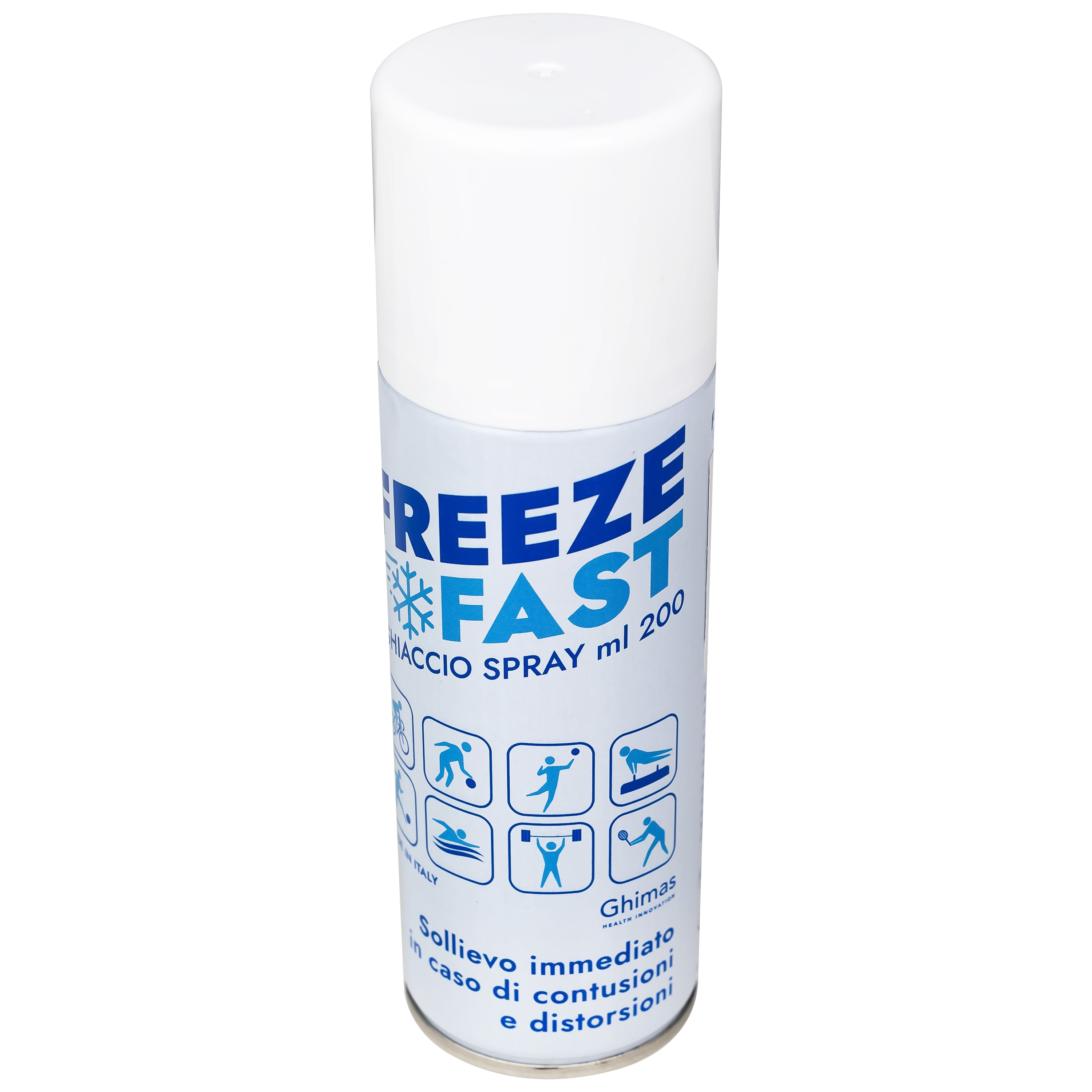Hình ảnh Chai xịt lạnh giảm đau Freezefast Ghiaccio Spray 200ml phù hợp cho bầm tím, bong gân, chấn thương thể thao