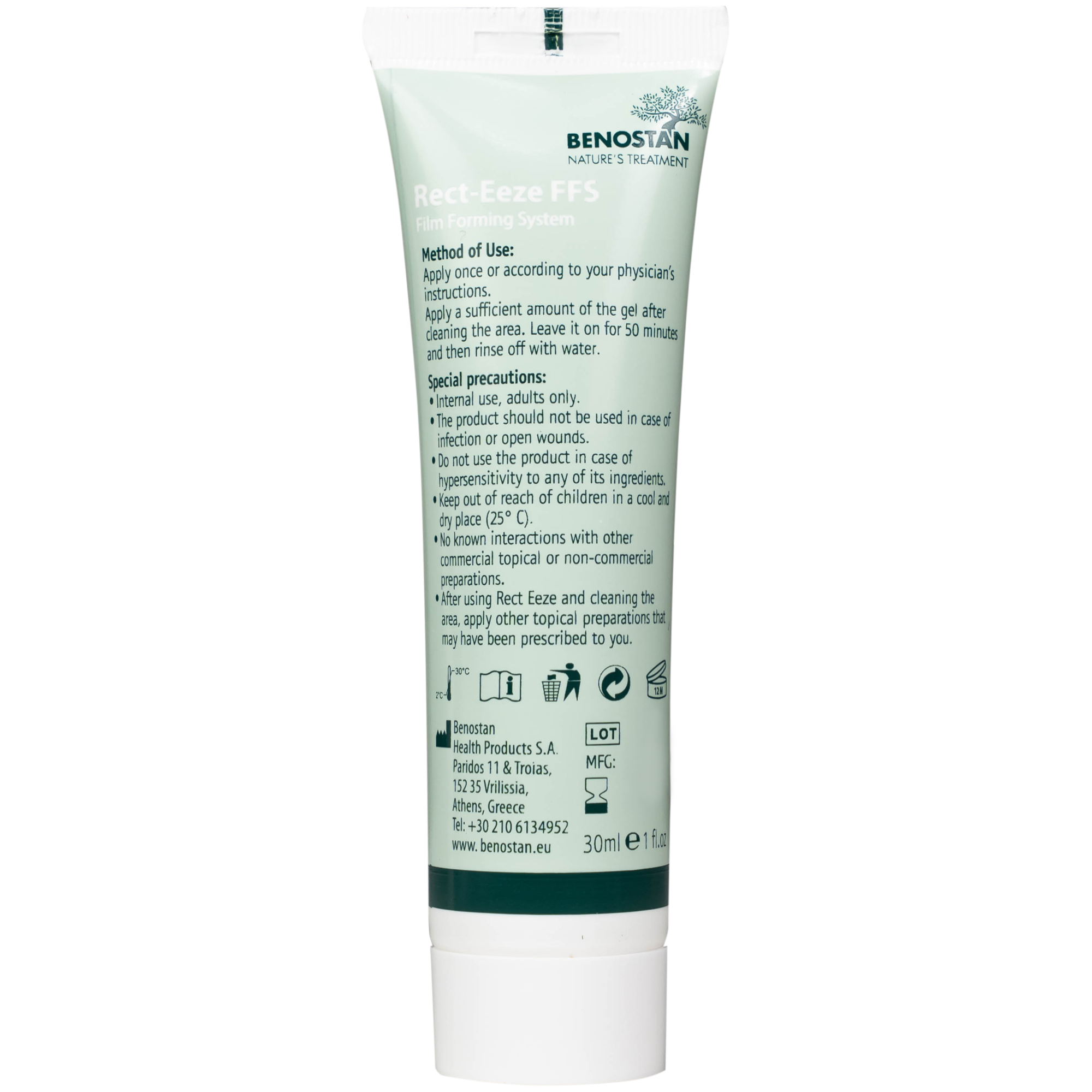 Hình ảnh Kem bôi hậu môn Benostan 30ml giảm khô và kích ứng niêm mạc hậu môn