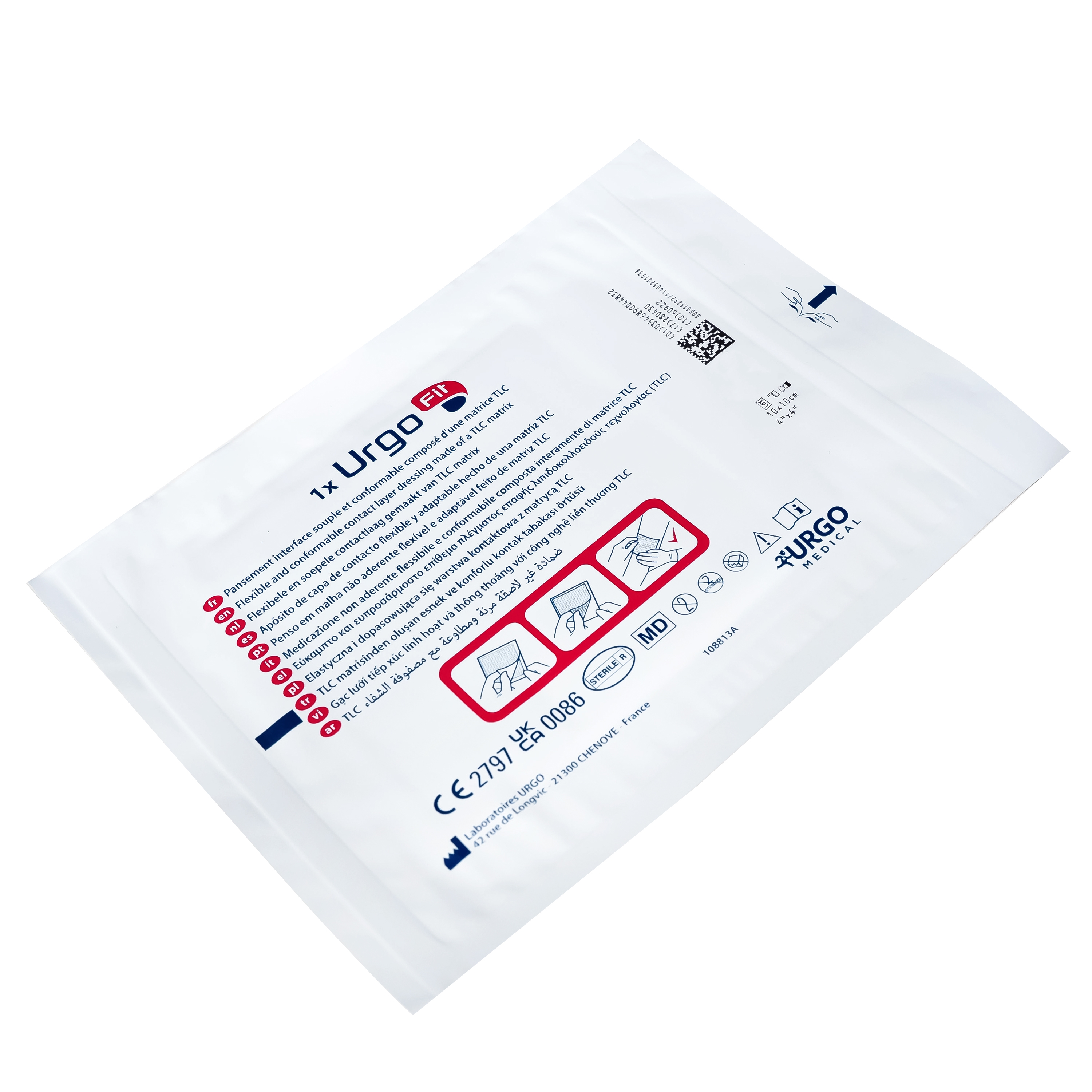 Hình ảnh Gạc lưới linh hoạt ôm sát Urgofit 10x10cm (10 miếng) hỗ trợ kích thích làm lành vết thương cấp và mãn tính