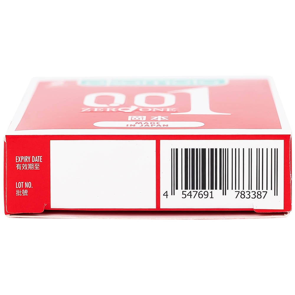 Hình ảnh Bao cao su Okamoto 0.01 PU phòng tránh thai, ngăn ngừa HIV và các bệnh lây qua đường tình dục (2 cái)