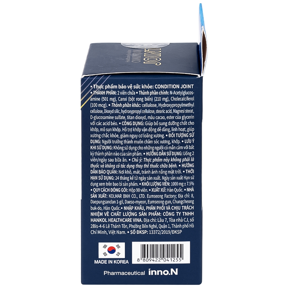 Hình ảnh Thực phẩm bảo vệ sức khỏe Condition Joint Kolmar bổ sung dưỡng chất cho khớp, mô sụn khớp (90 viên)