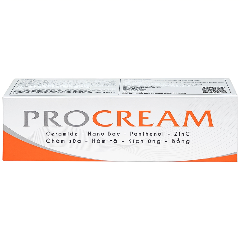 Hình ảnh Kem bôi Procream giảm tình trạng chàm sữa, hăm tã, kích ứng, bỏng (30g)