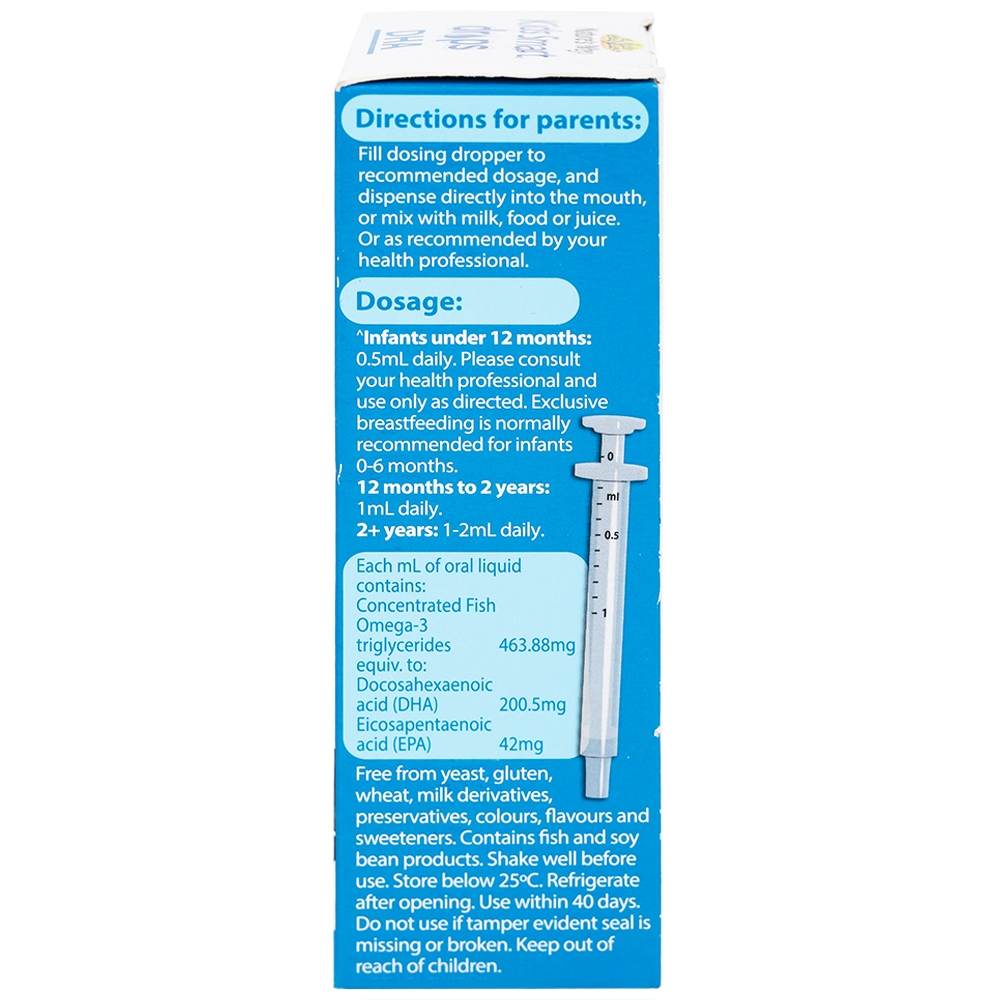 Hình ảnh Siro Kids Smart Drops DHA 20ml Nature's Way thúc đẩy sự phát triển của não bộ và hệ thần kinh ở trẻ nhỏ