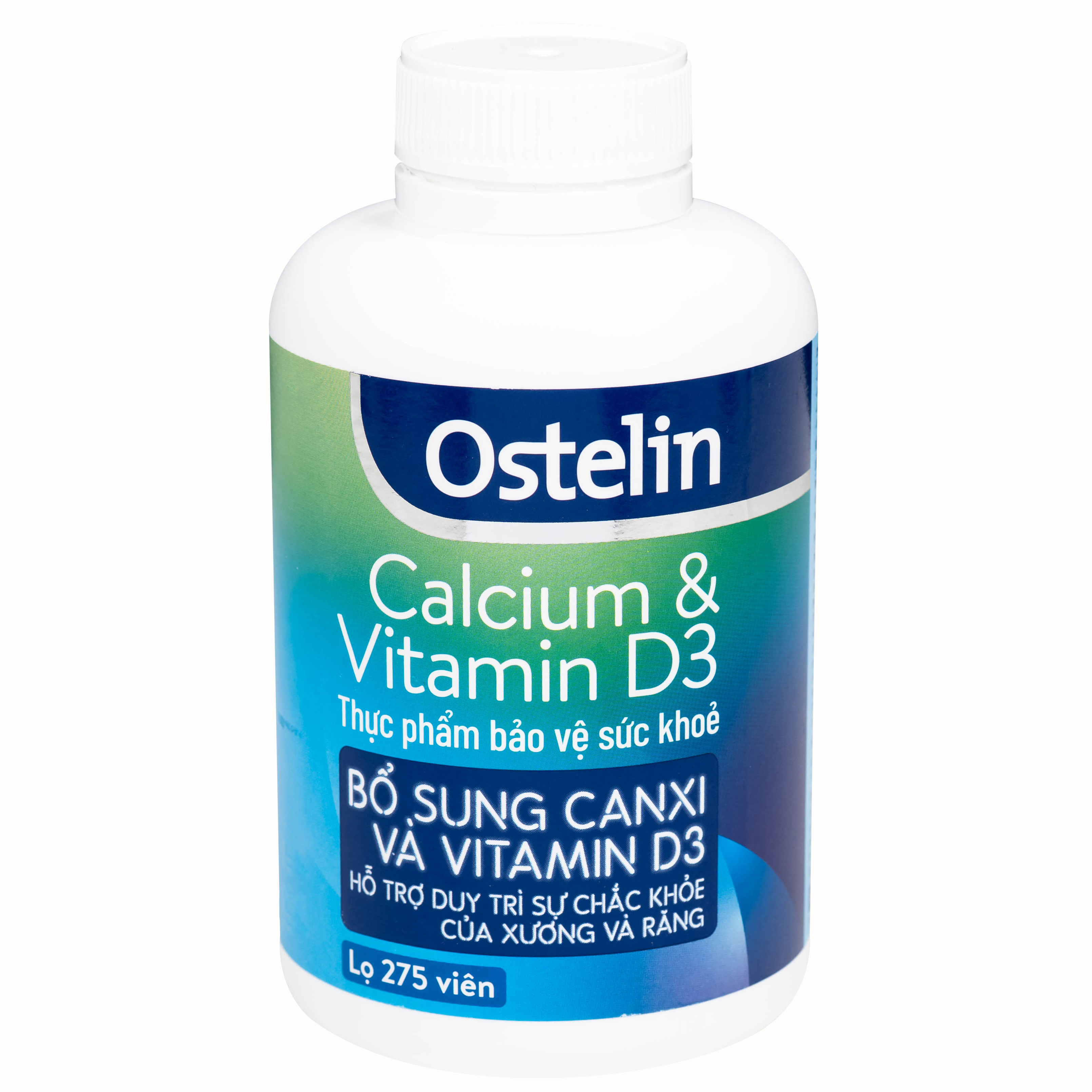 Hình ảnh Viên uống Ostelin Calcium & Vitamin D3 Sanofi giúp tăng hấp thụ canxi, duy trì xương và răng chắc khỏe (275 viên)