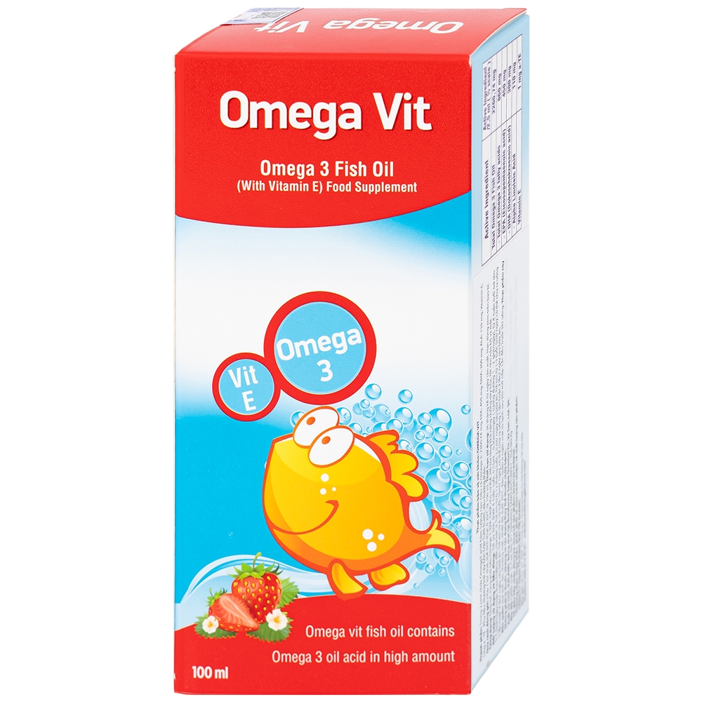 Hình ảnh Thực phẩm bảo vệ sức khỏe Omega Vit Botafarma hỗ trợ tăng khả năng chống oxy hóa, tốt cho não bộ và mắt (100ml)