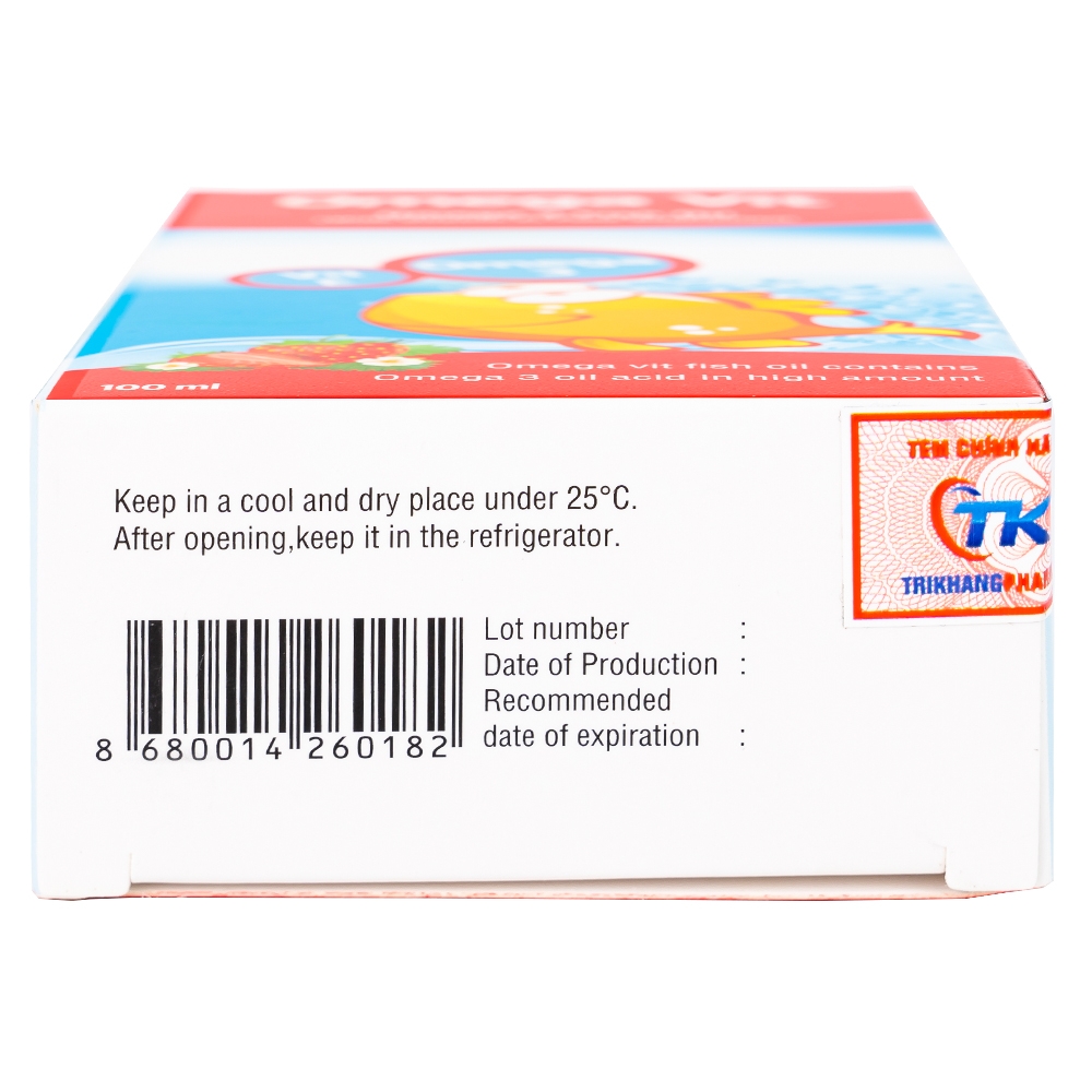 Hình ảnh Thực phẩm bảo vệ sức khỏe Omega Vit Botafarma hỗ trợ tăng khả năng chống oxy hóa, tốt cho não bộ và mắt (100ml)