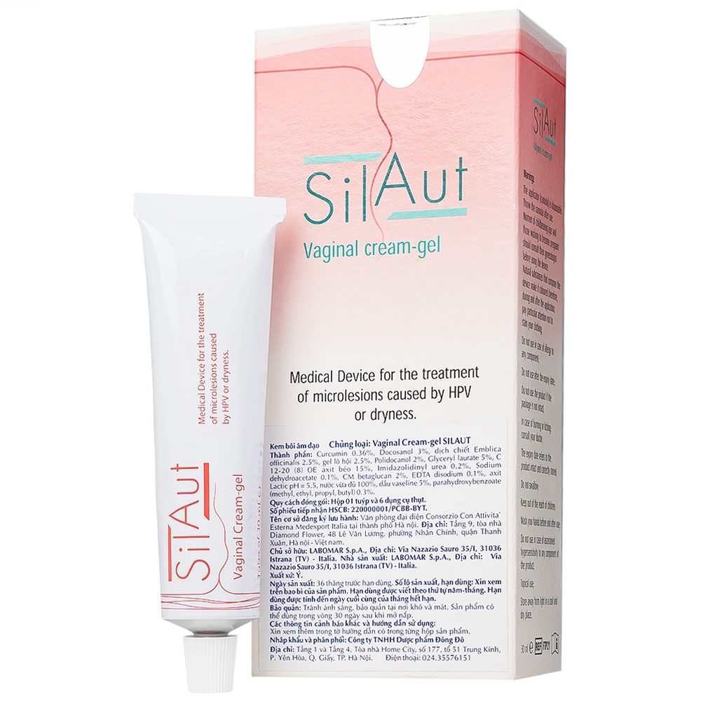 Hình ảnh Kem bôi âm đạo Vaginal Cream-gel Silaut 30ml Labomar