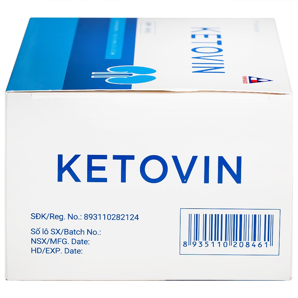 Hình ảnh Thuốc Ketovin Vinphaco phòng ngừa và điều trị rối loạn chuyển hóa protein trong suy thận mạn (10 vỉ x 10 viên)