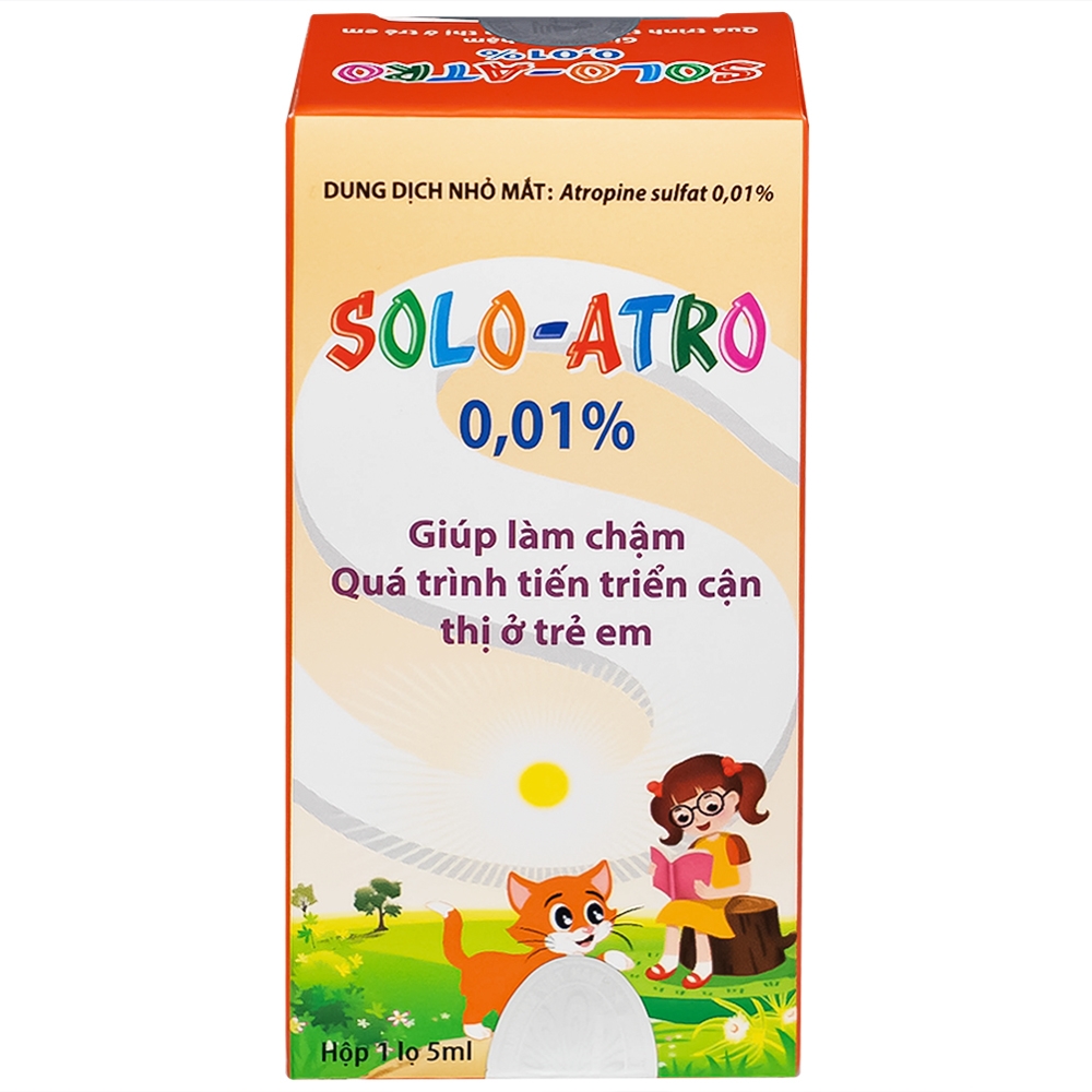 Hình ảnh Dung dịch nhỏ mắt Solo-Atro Solopharm kiểm soát cận thị ở trẻ em, làm chậm quá trình tiến triển cận thị (5ml)