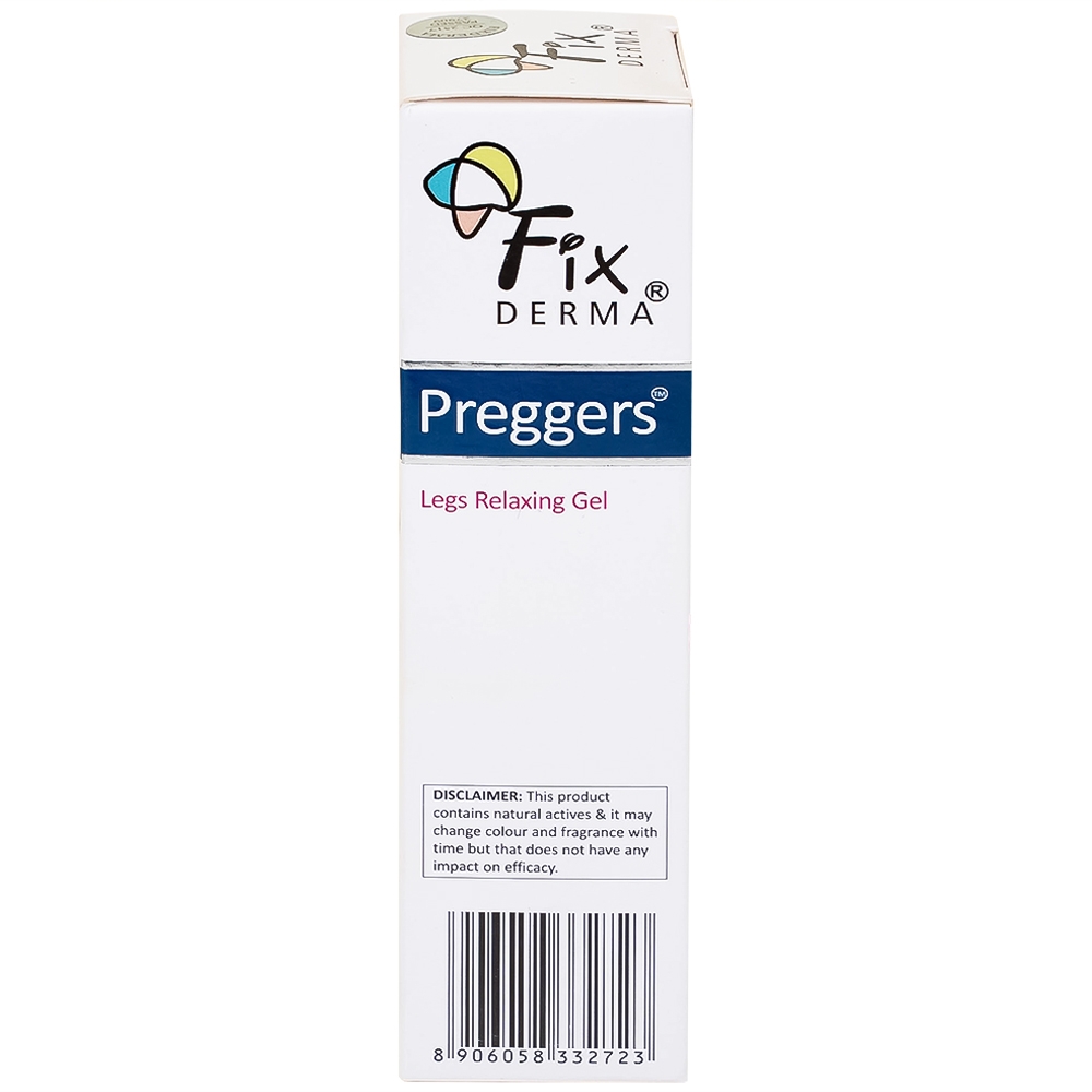Hình ảnh Gel Preggers Leg Relaxing 60g Fixderma dưỡng ẩm, giảm chuột rút, phù nề, giãn tĩnh mạch chân cho bà bầu