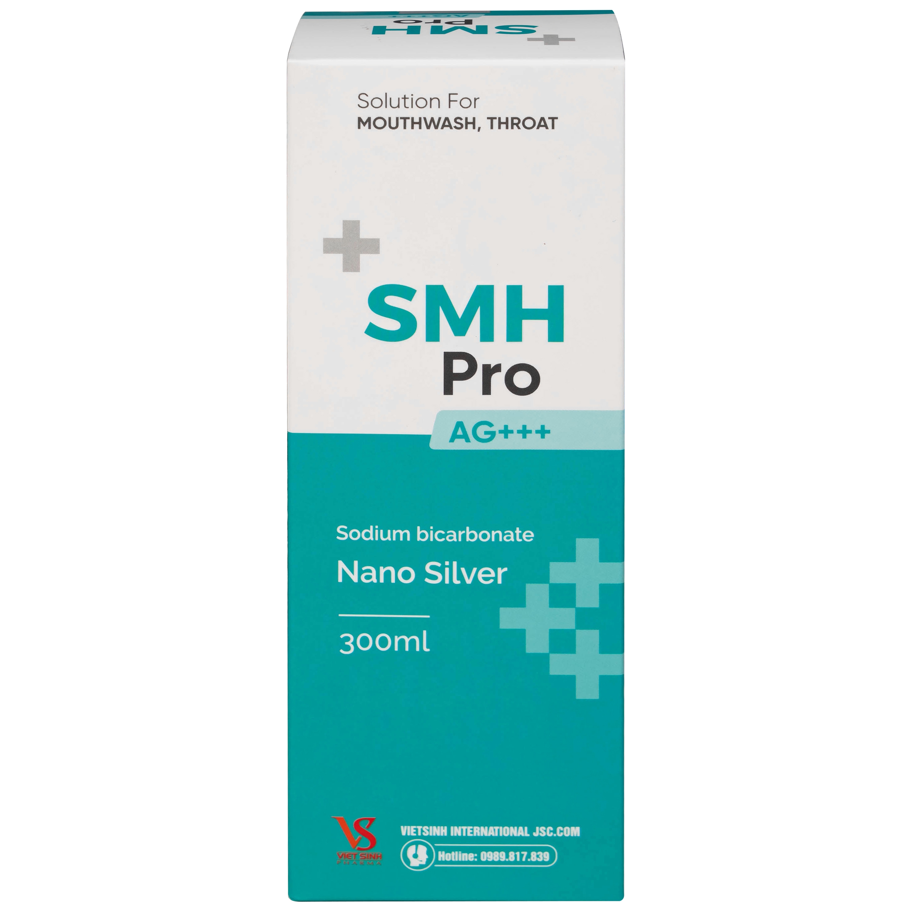 Hình ảnh Nước súc miệng, họng SMH Pro Ag+++ 300ml Việt Sinh vệ sinh răng, miệng, ngăn ngừa hôi miệng