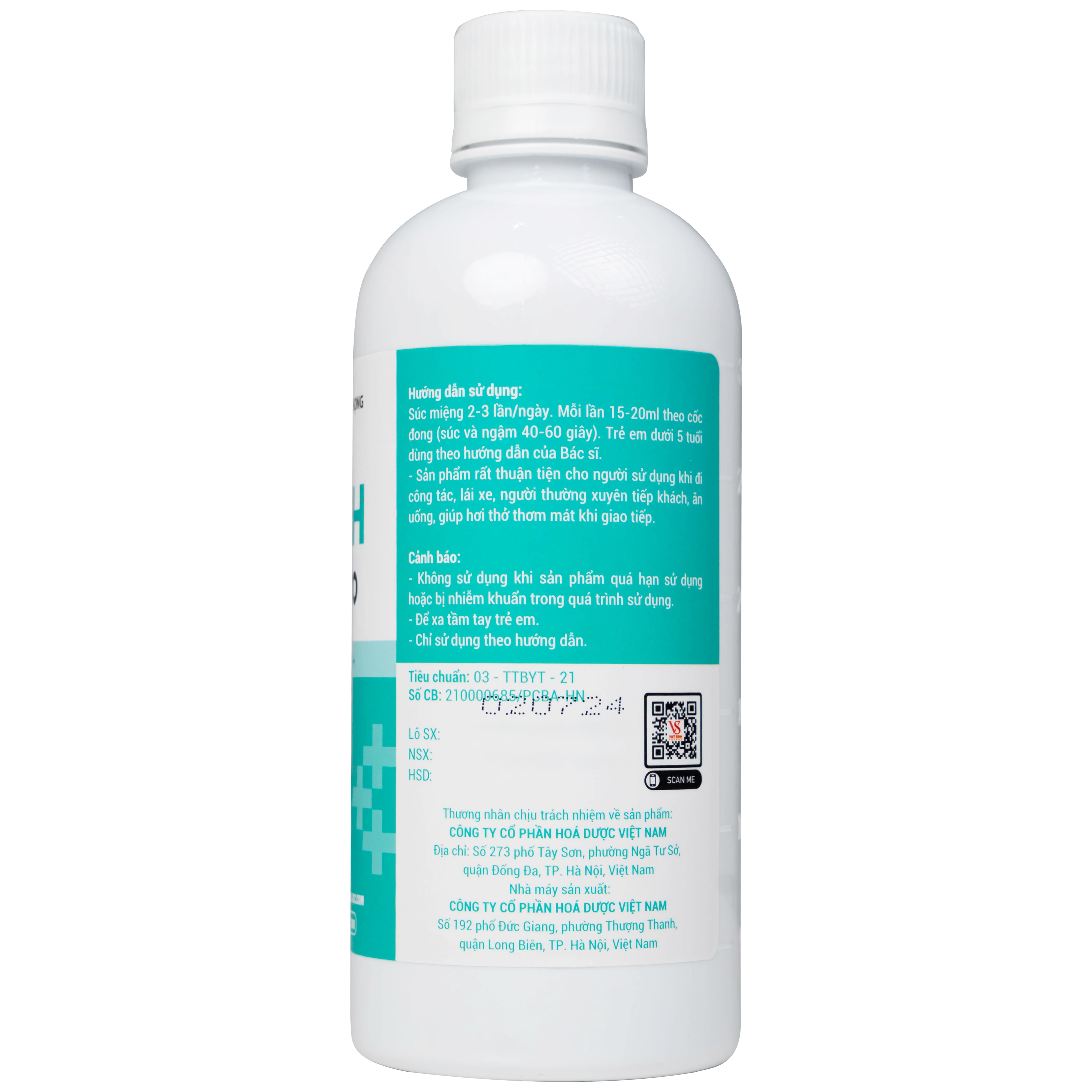 Hình ảnh Nước súc miệng, họng SMH Pro Ag+++ 300ml Việt Sinh vệ sinh răng, miệng, ngăn ngừa hôi miệng